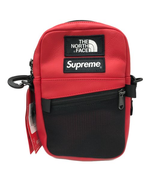 Supreme North Face Shoulder Bag Red レザー