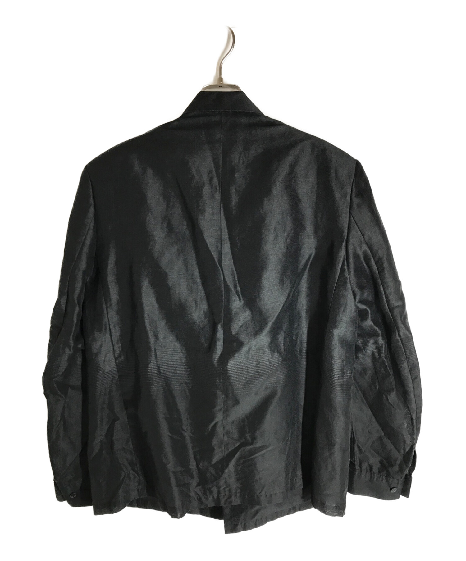 TAAKK (ターク) リネン混テーラードジャケット ブラック サイズ:2