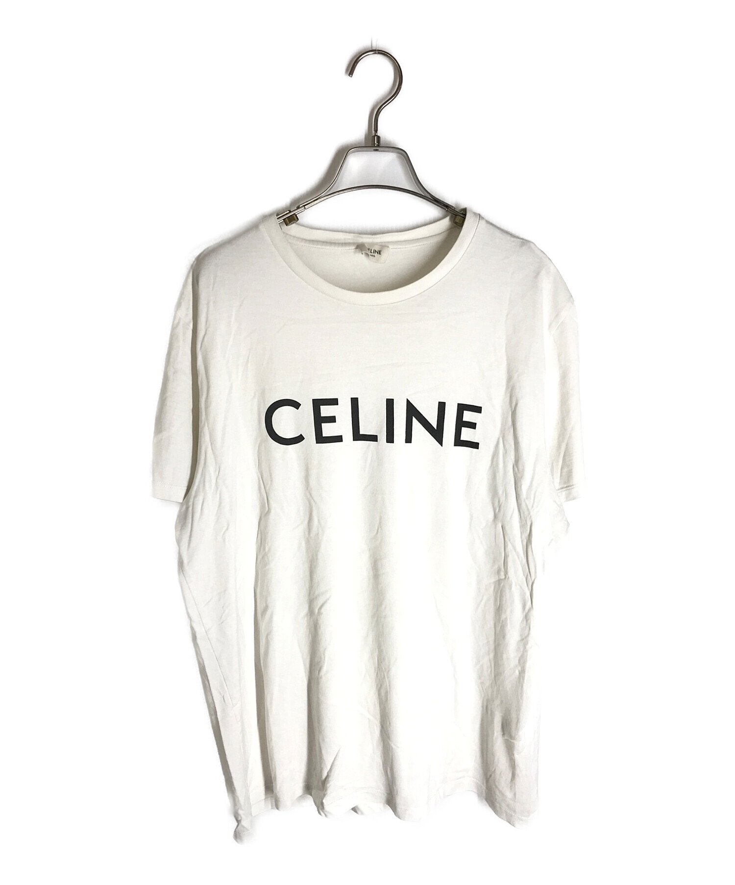 中古・古着通販】CELINE (セリーヌ) 21SSロゴtシャツ ホワイト サイズ