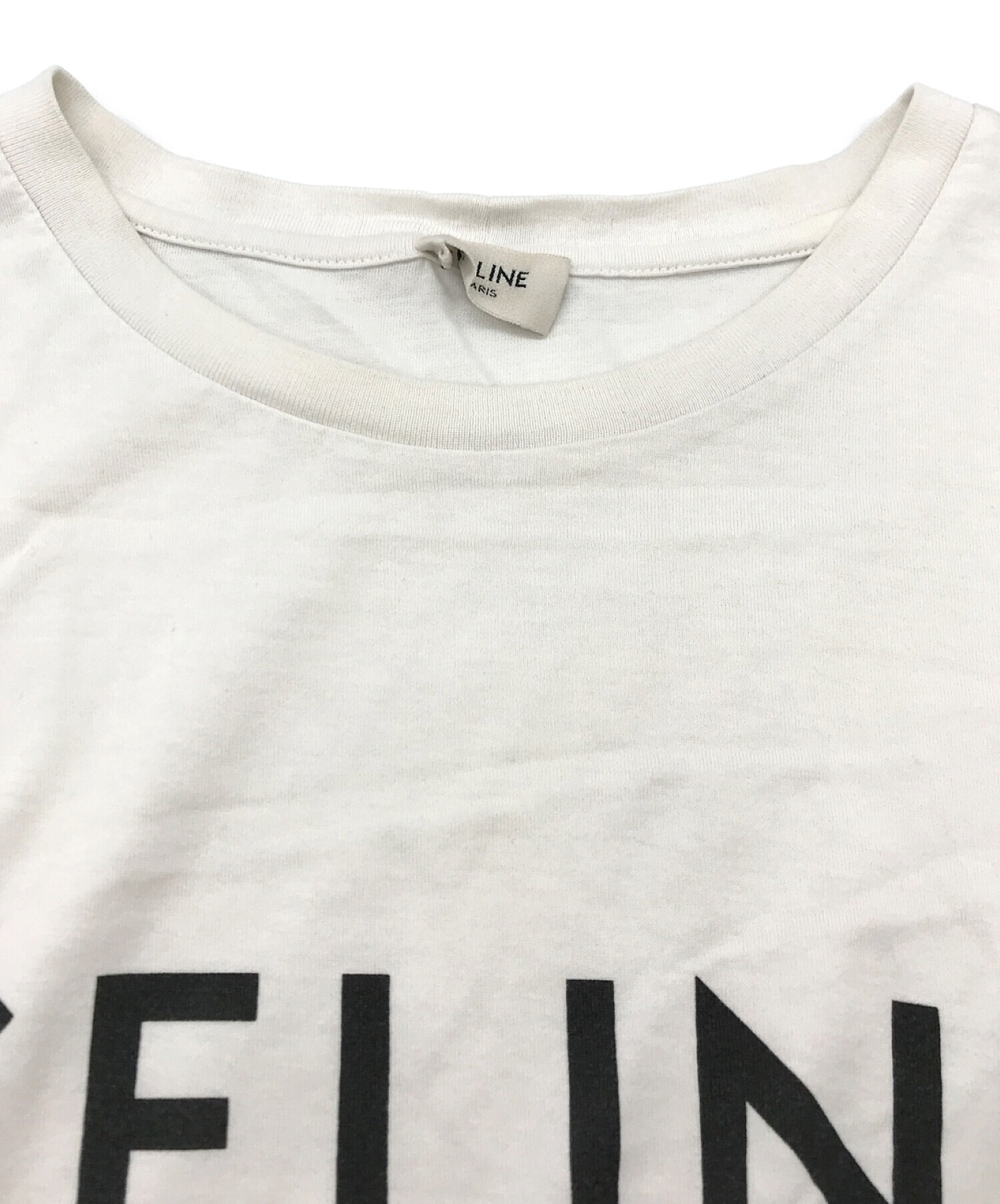 中古・古着通販】CELINE (セリーヌ) 21SSロゴtシャツ ホワイト サイズ ...