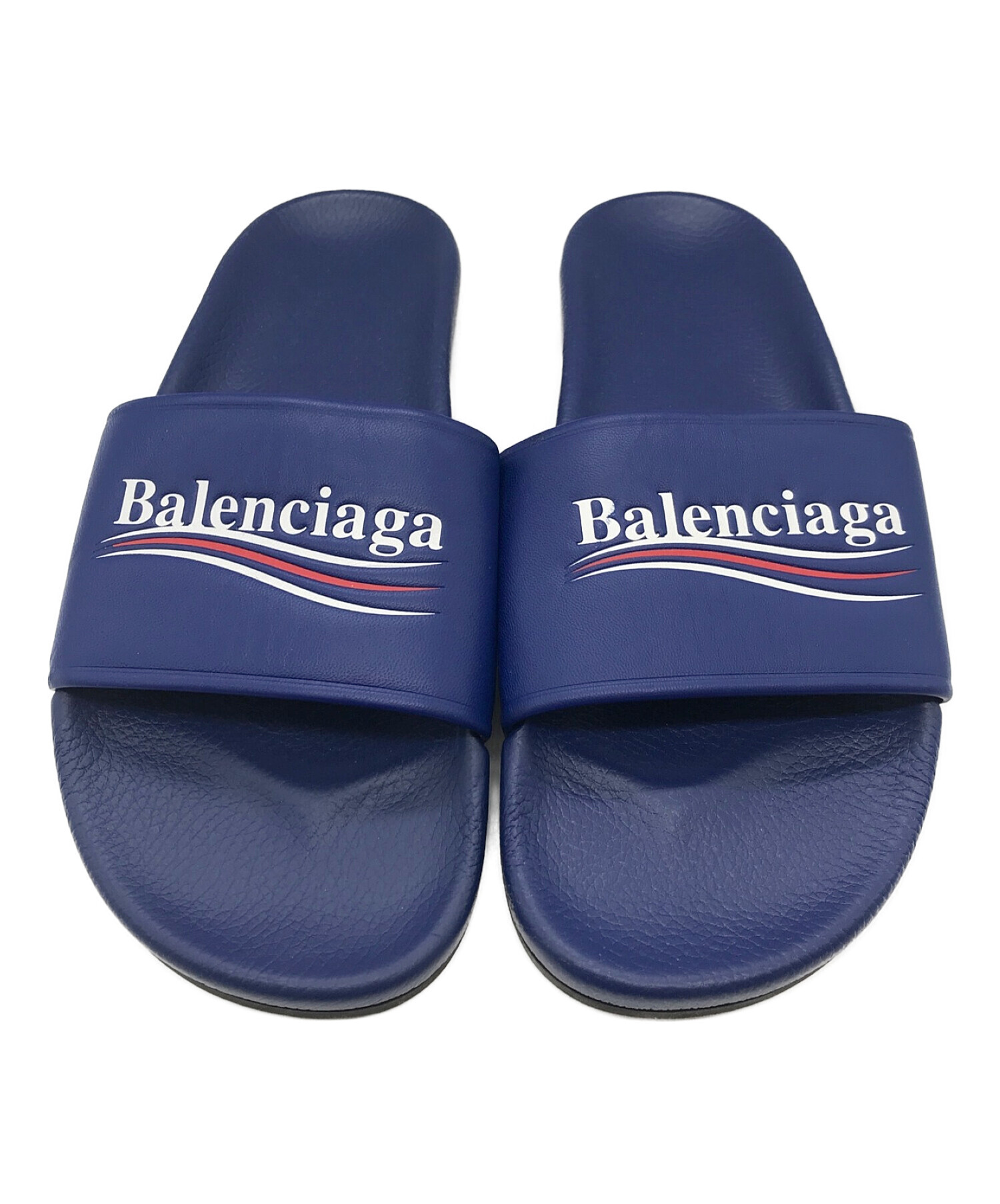 中古・古着通販】BALENCIAGA (バレンシアガ) POOL SLIDE ブルー サイズ