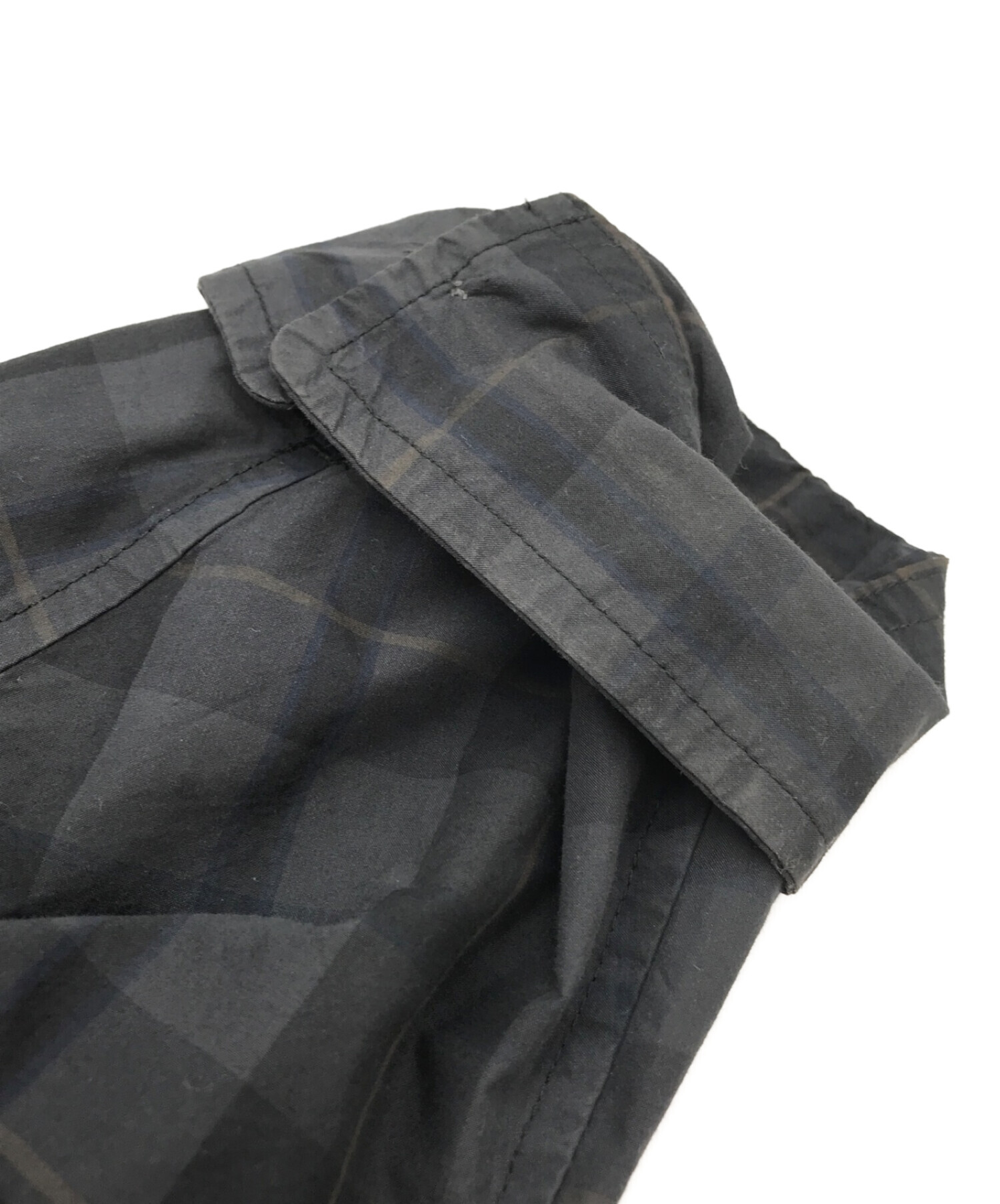 人気満点 GENERALLY BROCHURE BROWN Gray check BROCHURE shirt