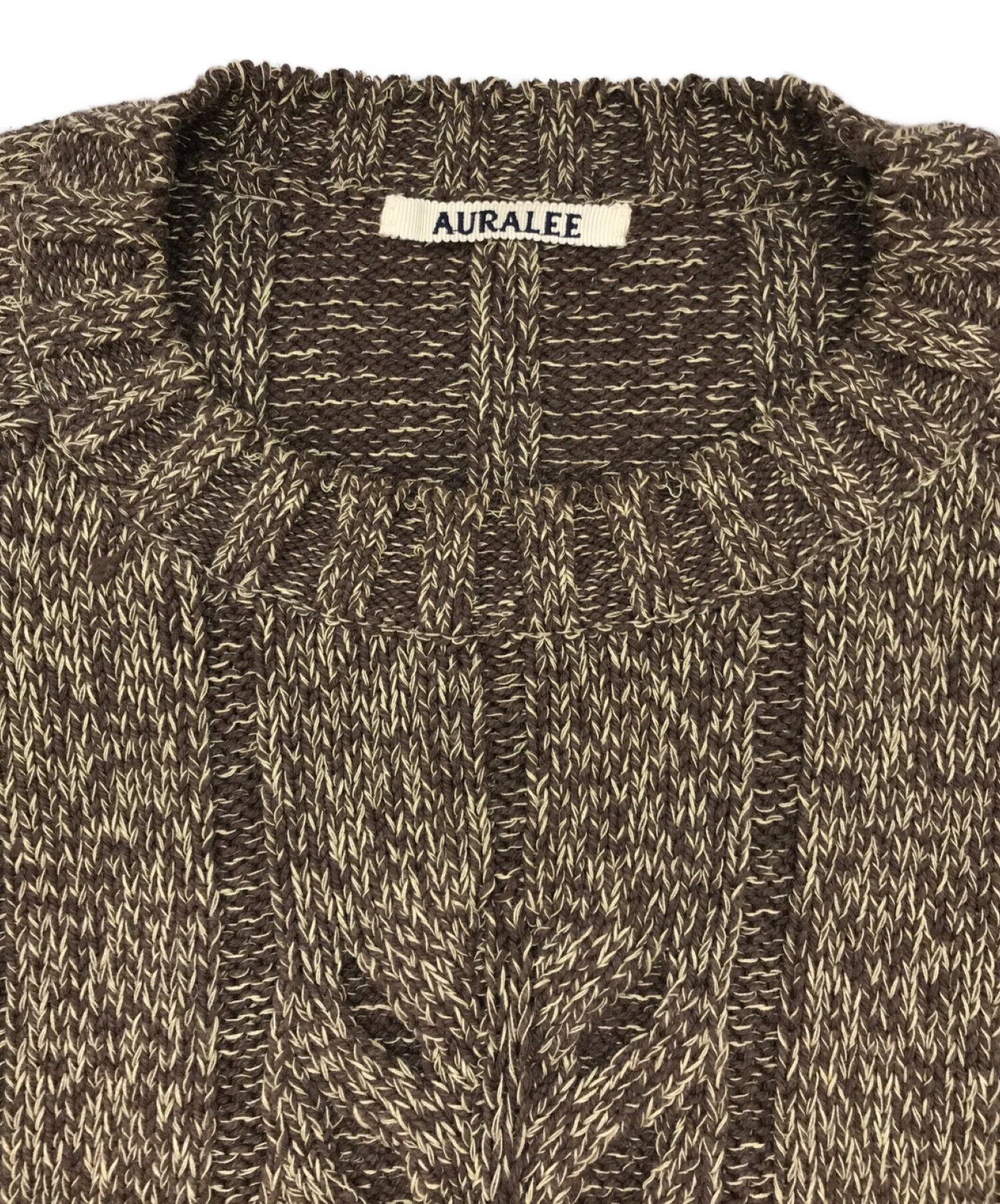 中古・古着通販】AURALEE (オーラリー) MIX BOUCLE MESH KNIT P/O