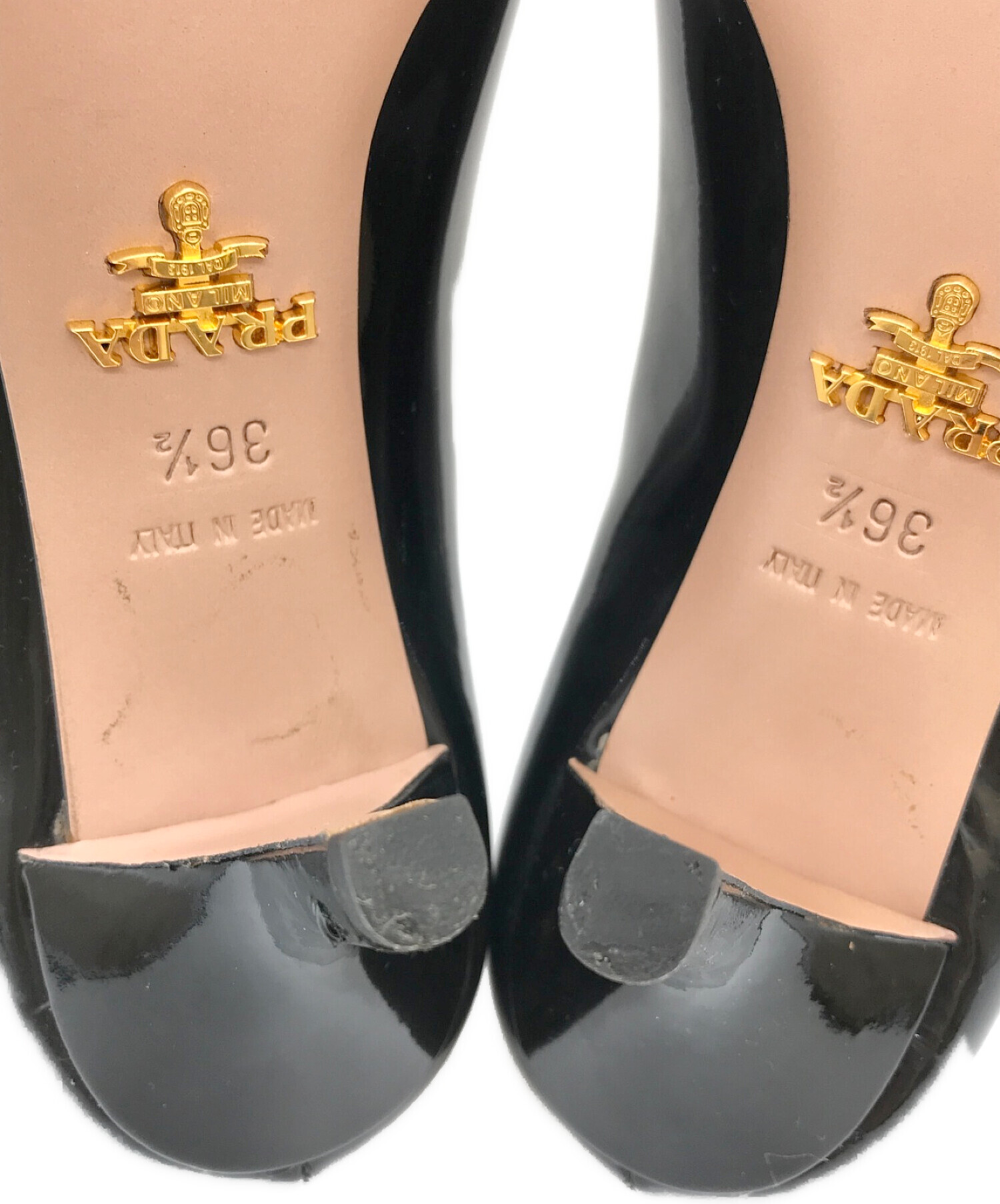 中古・古着通販】PRADA (プラダ) パンプス ブラック サイズ:SIZE 36 1