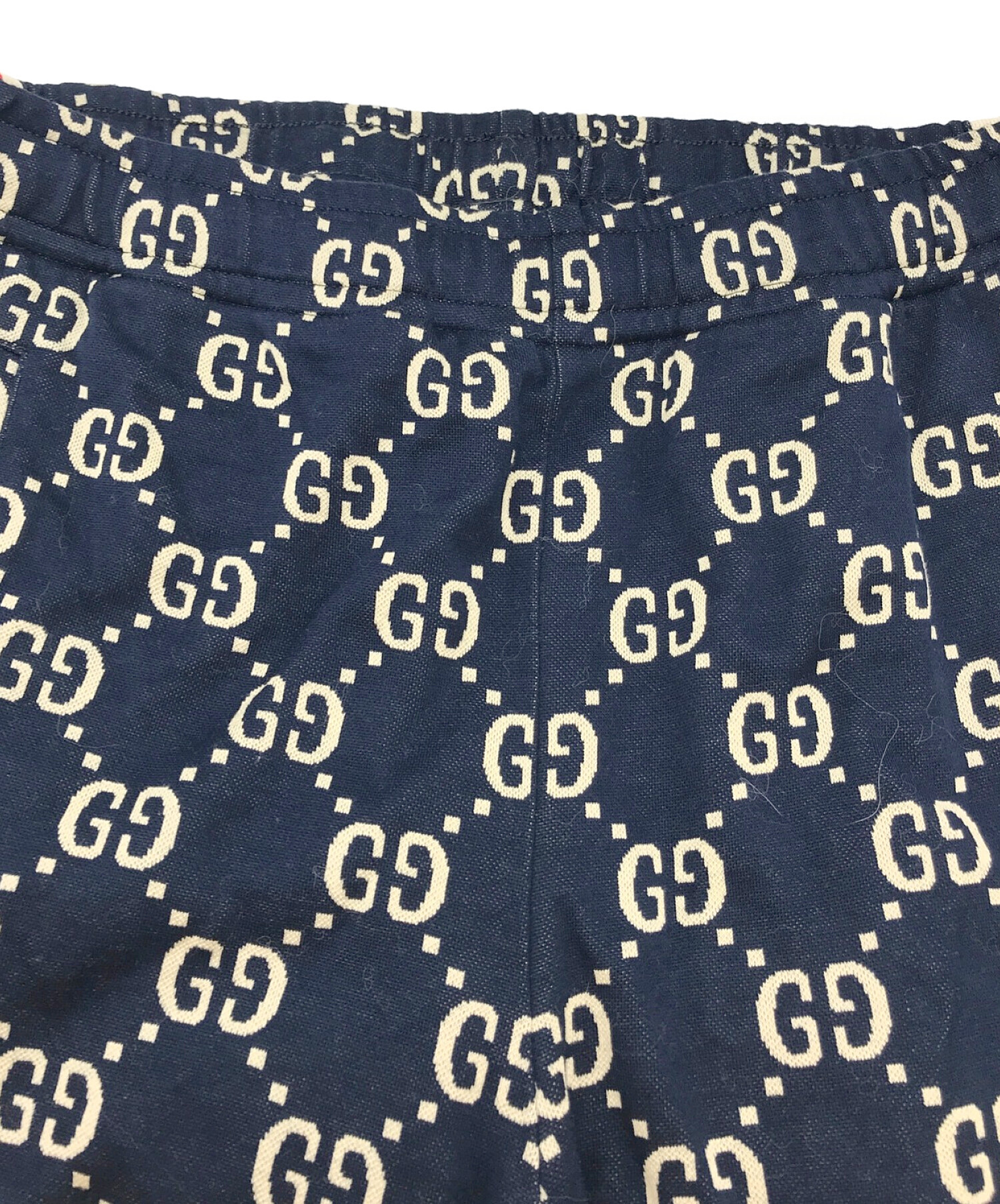 GUCCI (グッチ) GGジャカード ジョギングパンツ ネイビー サイズ:XS