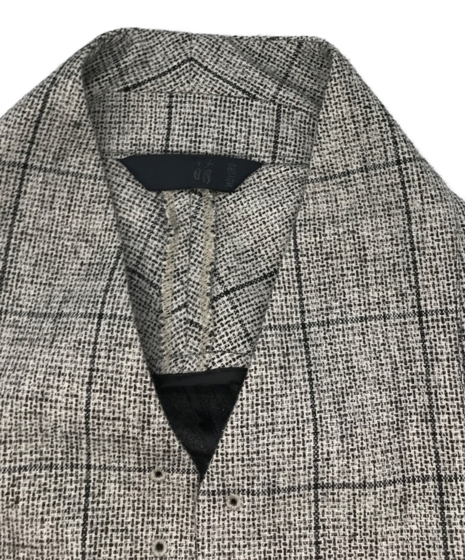 中古・古着通販】MOYURU (モユル) スリーブレス羽織りジャケット