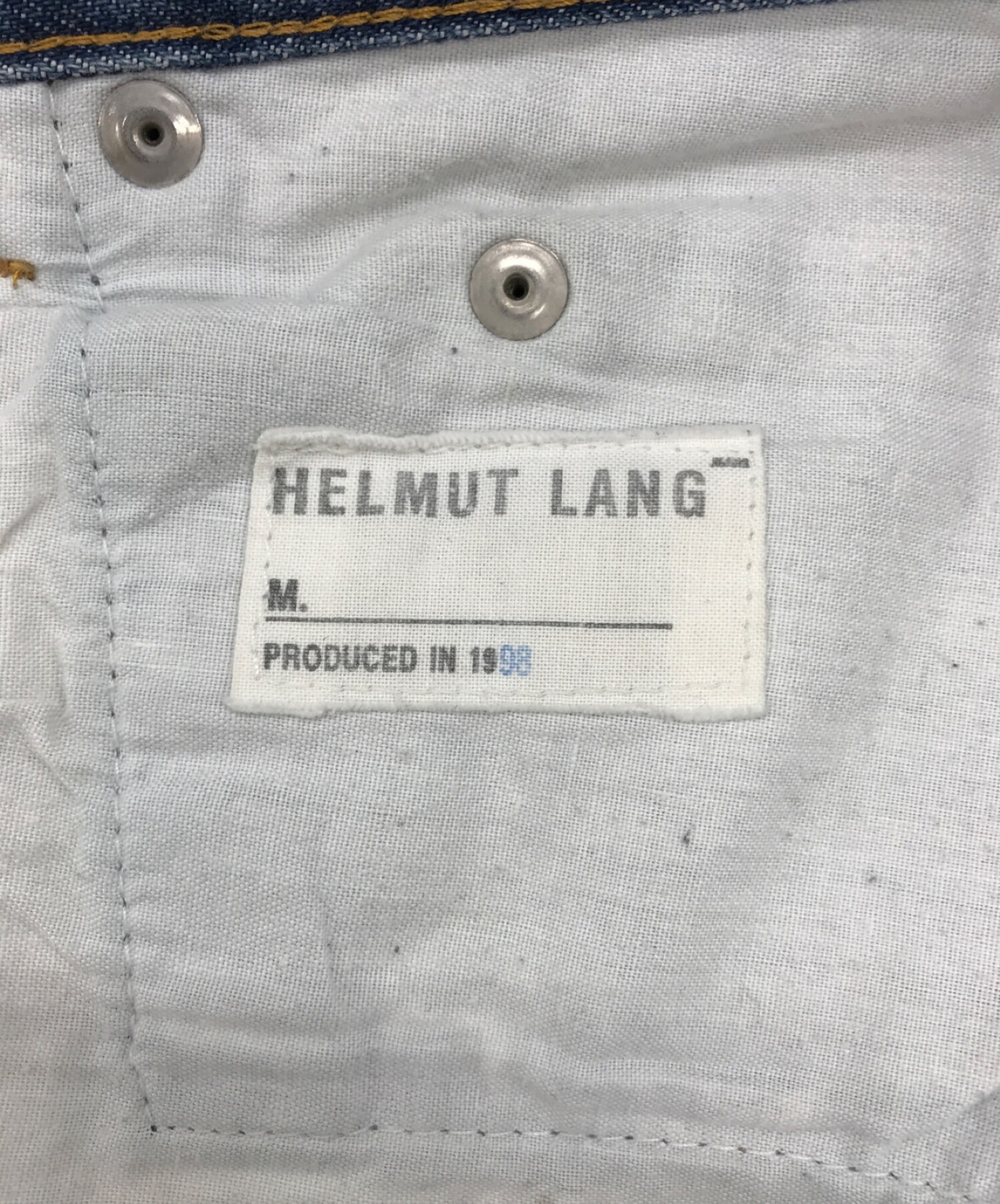 HELMUT LANG (ヘルムートラング) 1998年製デニムパンツ インディゴ サイズ:29