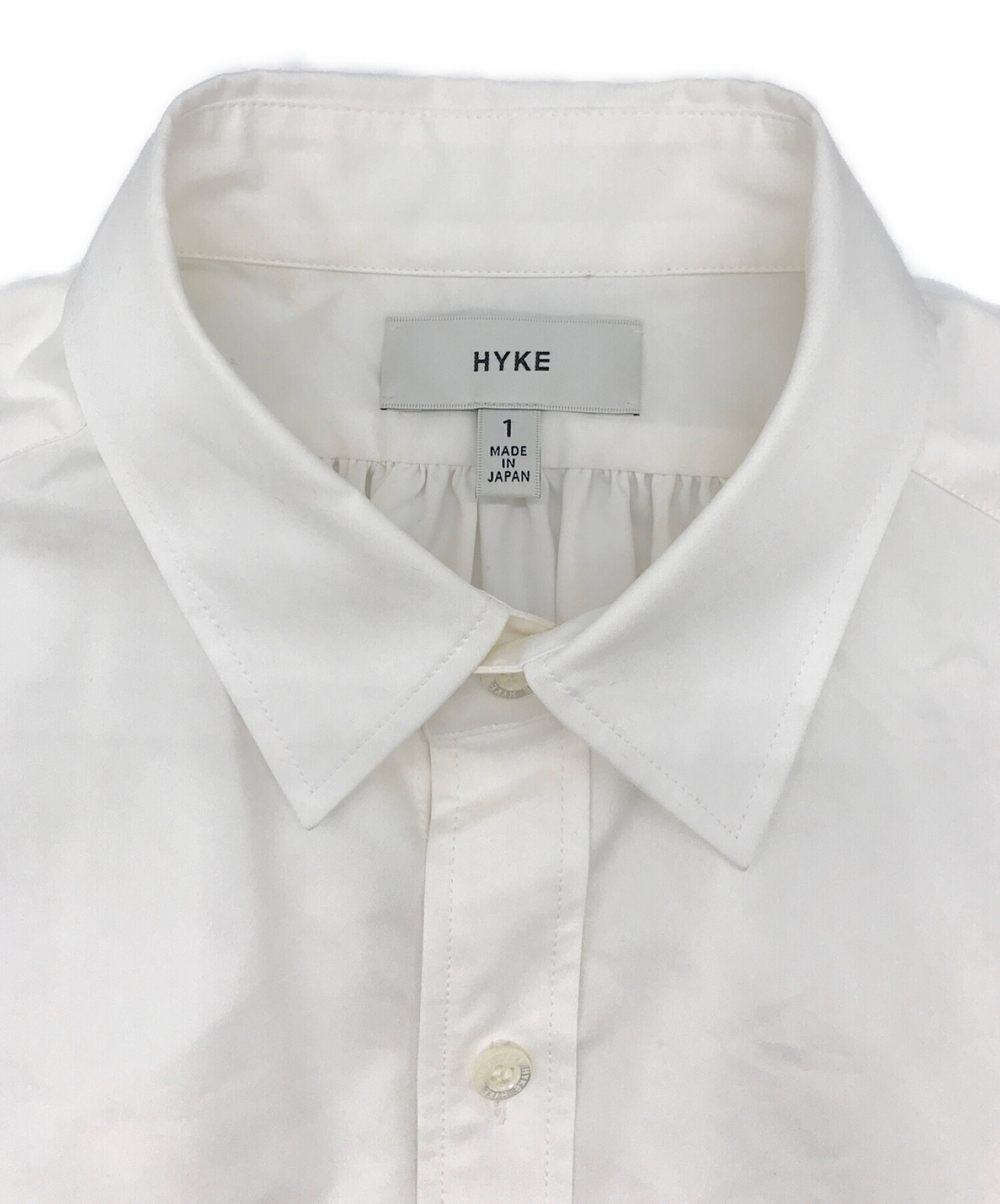 シャツ/ブラウス(長袖/七分)HYKE  ハイク ホワイトシャツ サイズ1