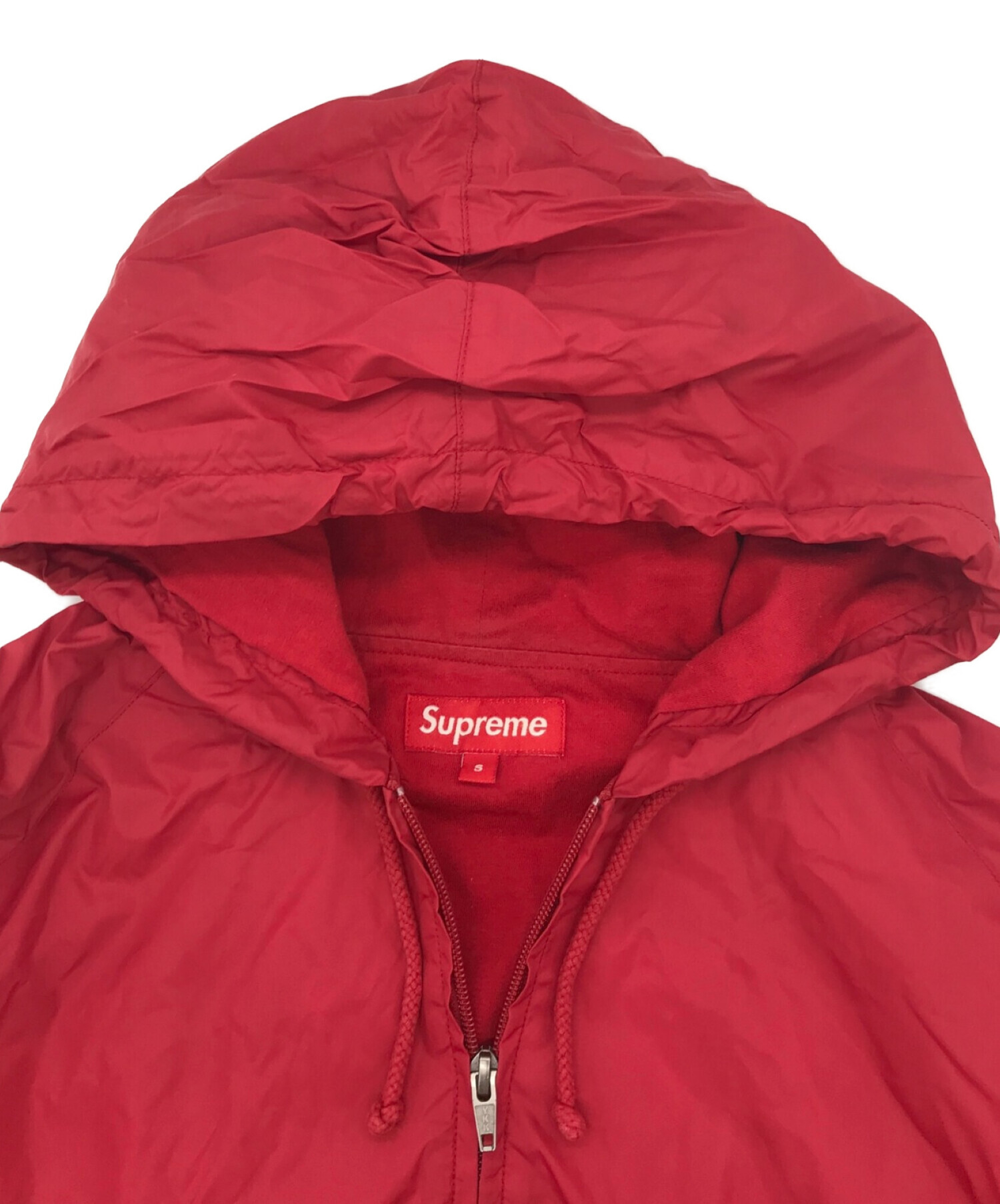 SUPREME (シュプリーム) フーデッドコーチジャケット レッド サイズ:S