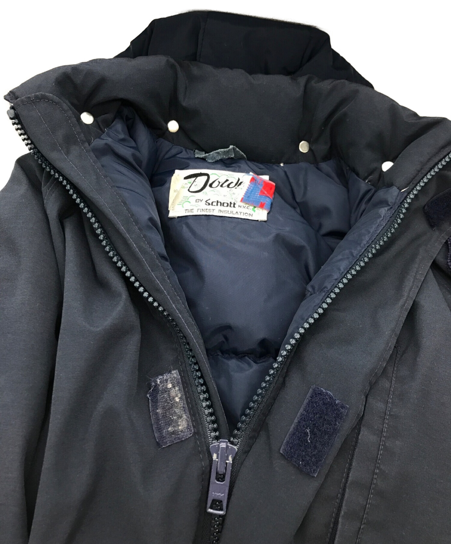 中古・古着通販】Schott (ショット) ダウンコート ネイビー サイズ:M 