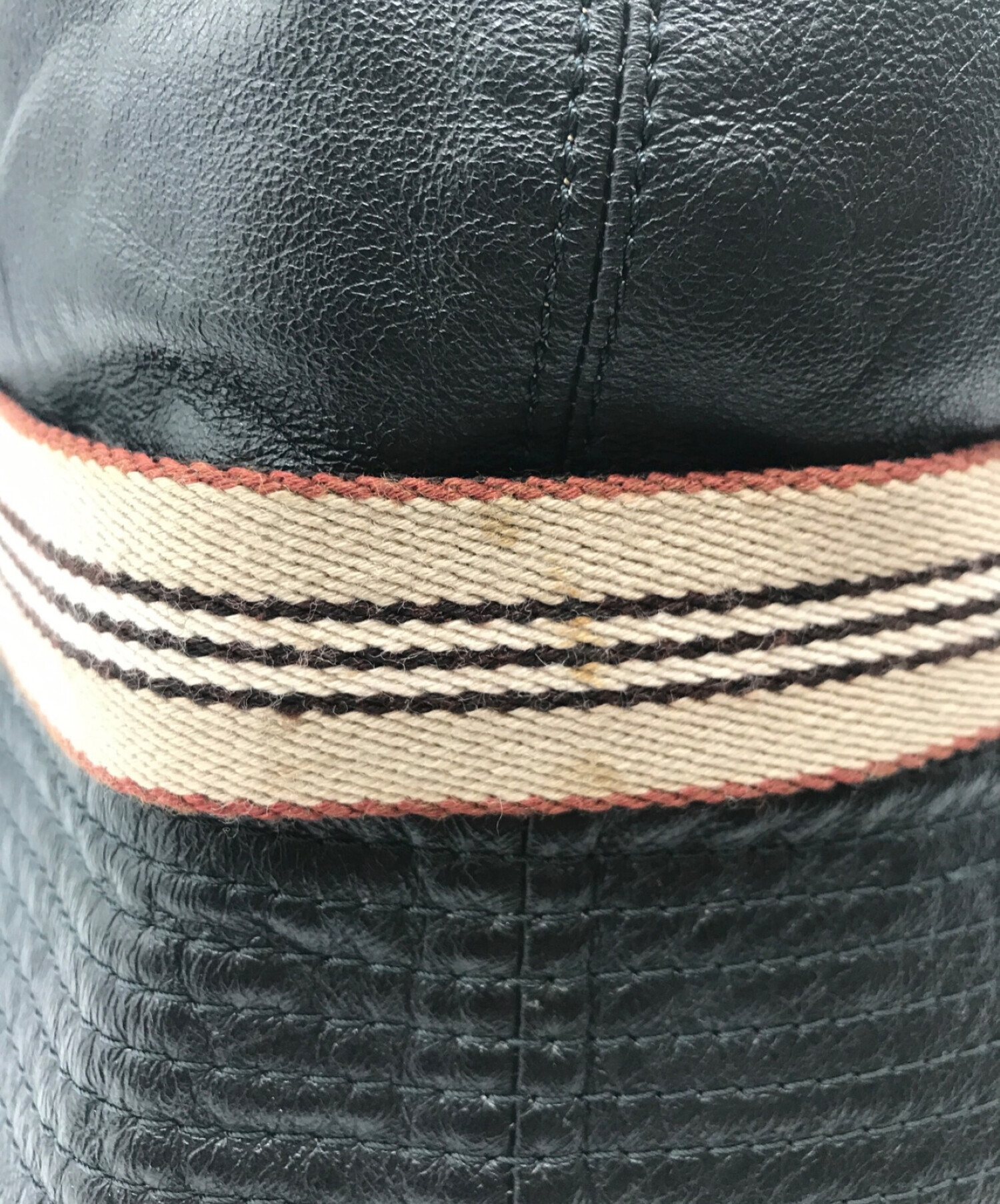 中古・古着通販】BURBERRY LONDON (バーバリーロンドン) 裏地ノヴァチェックレザーバケットハット ブラック  サイズ:L｜ブランド・古着通販 トレファク公式【TREFAC FASHION】スマホサイト