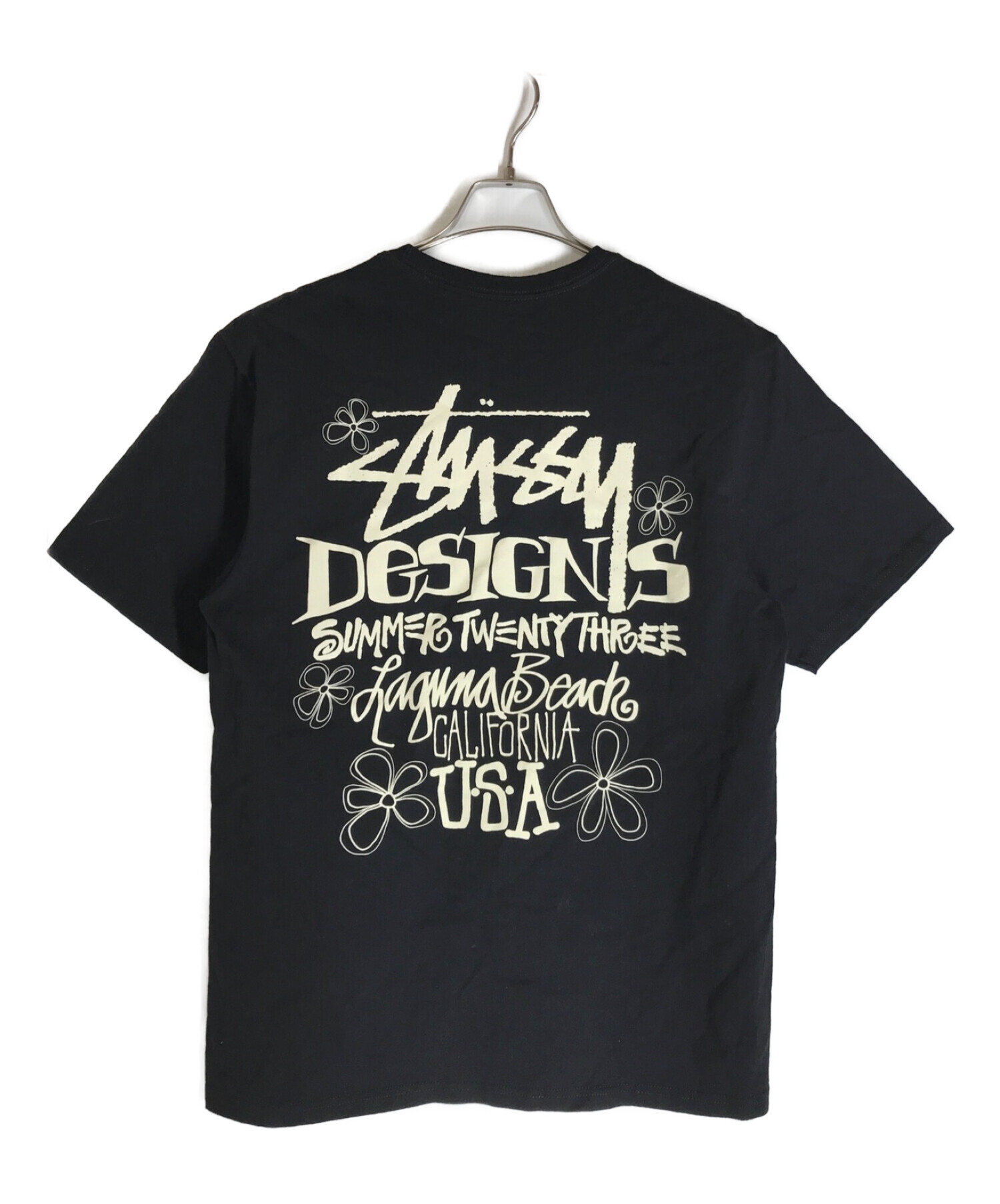 中古・古着通販】stussy (ステューシー) プリントTシャツ ブラック