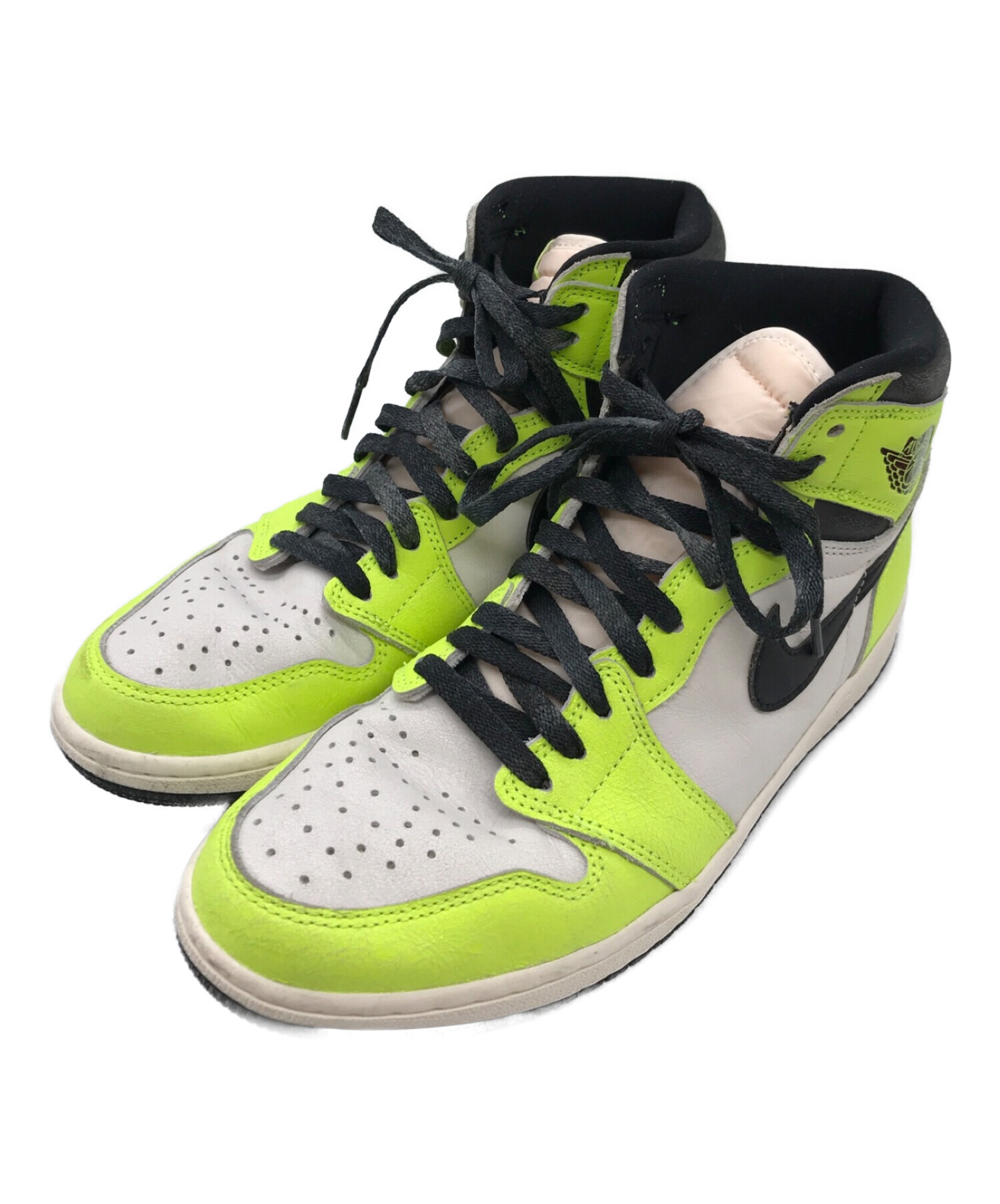 中古・古着通販】NIKE (ナイキ) ハイカットスニーカー イエロー