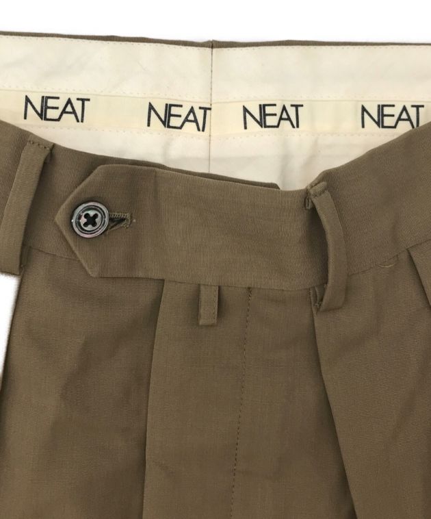 中古・古着通販】NEAT (ニート) ウールタックワイドスラックス