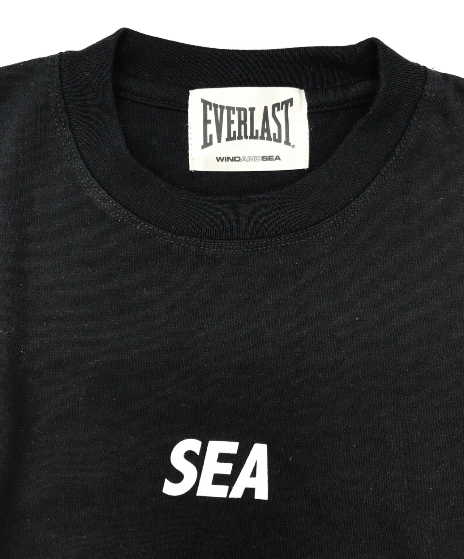 中古・古着通販】WIND AND SEA (ウィンダンシー) EVERLAST (エバーラスト) コラボカットソー ブラック サイズ:L｜ブランド・古着通販  トレファク公式【TREFAC FASHION】スマホサイト