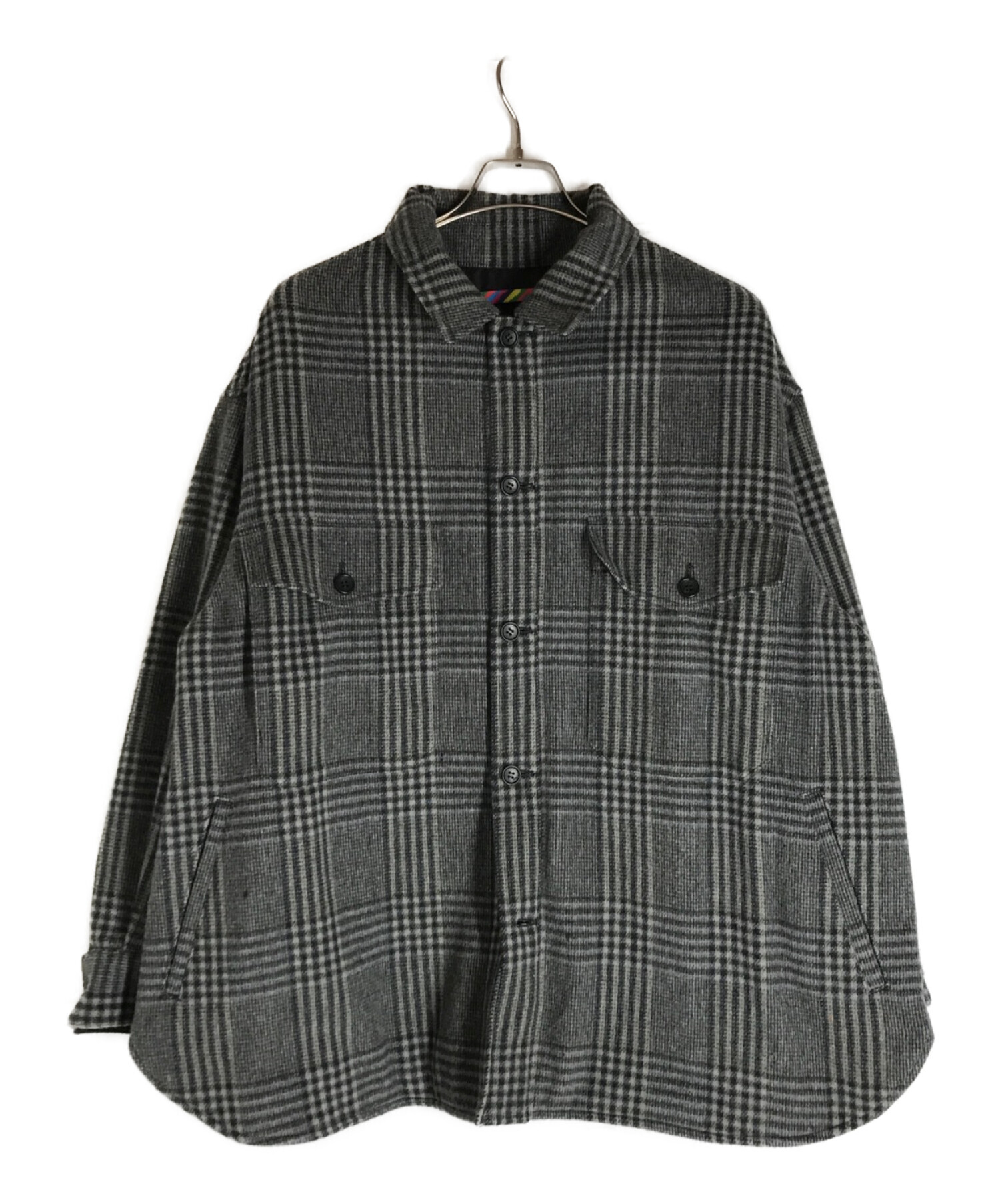 中古・古着通販】is-ness (イズネス) NU CPO SHIRT JACKET グレー