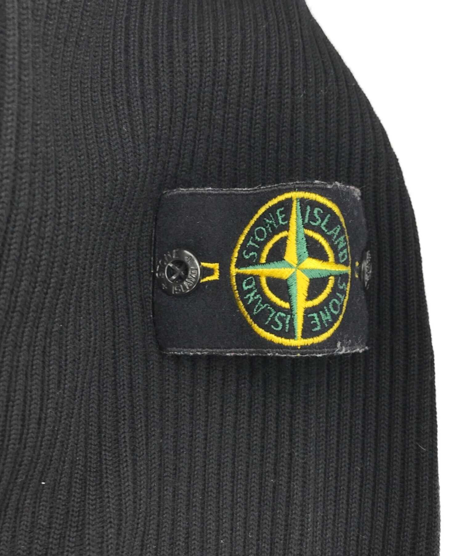 STONE ISLAND (ストーンアイランド) ドライバーズニット ブラック サイズ:L