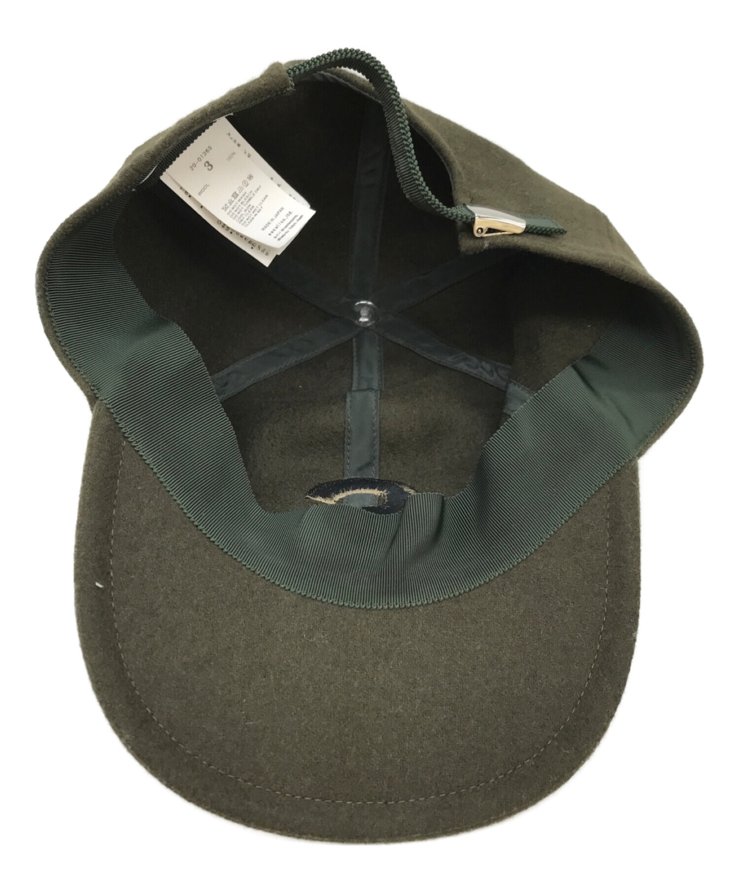 sacai (サカイ) Melton Wool Cap グレー