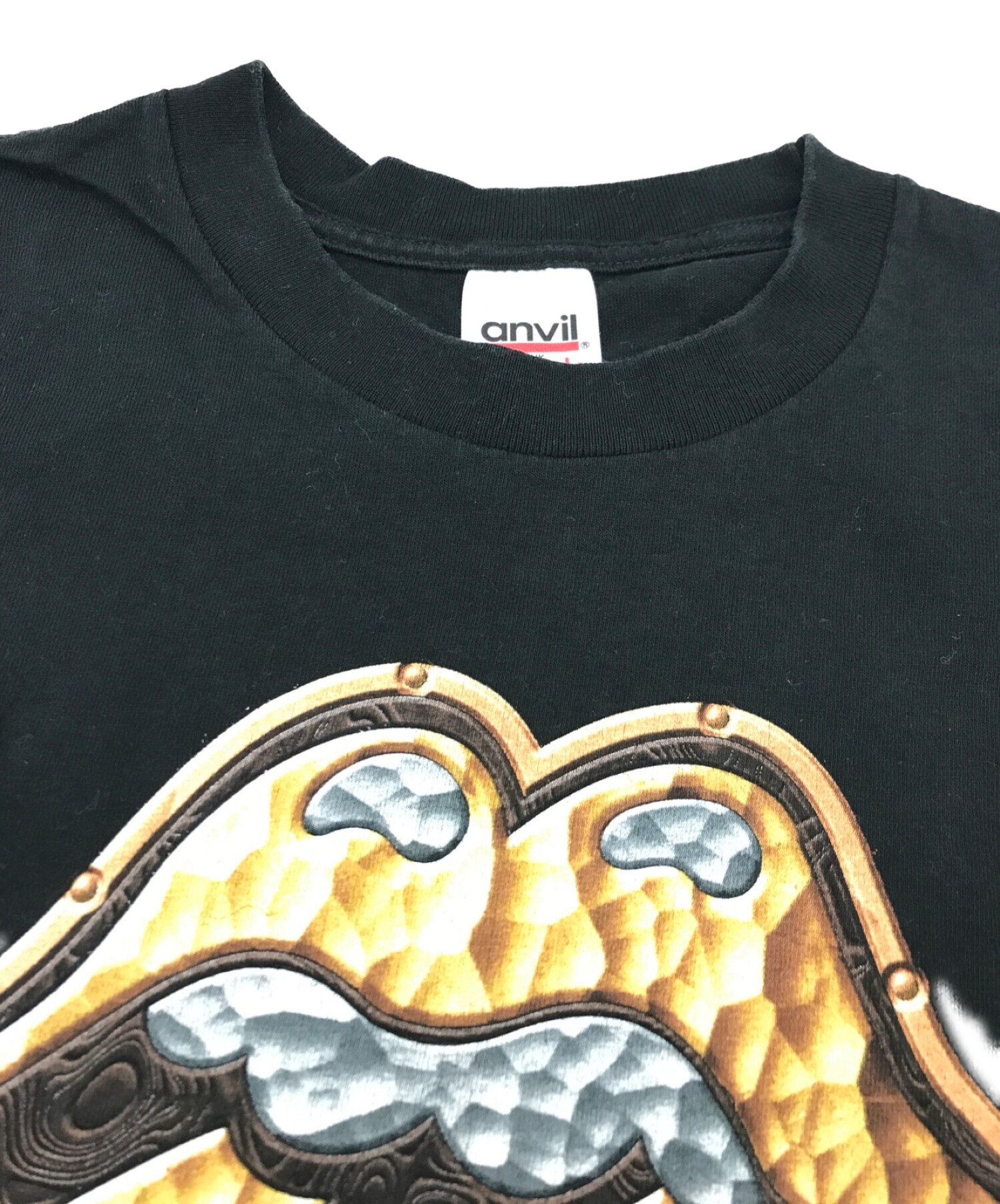 中古・古着通販】anvil (アンヴィル) 90sプリントTシャツ ブラック 