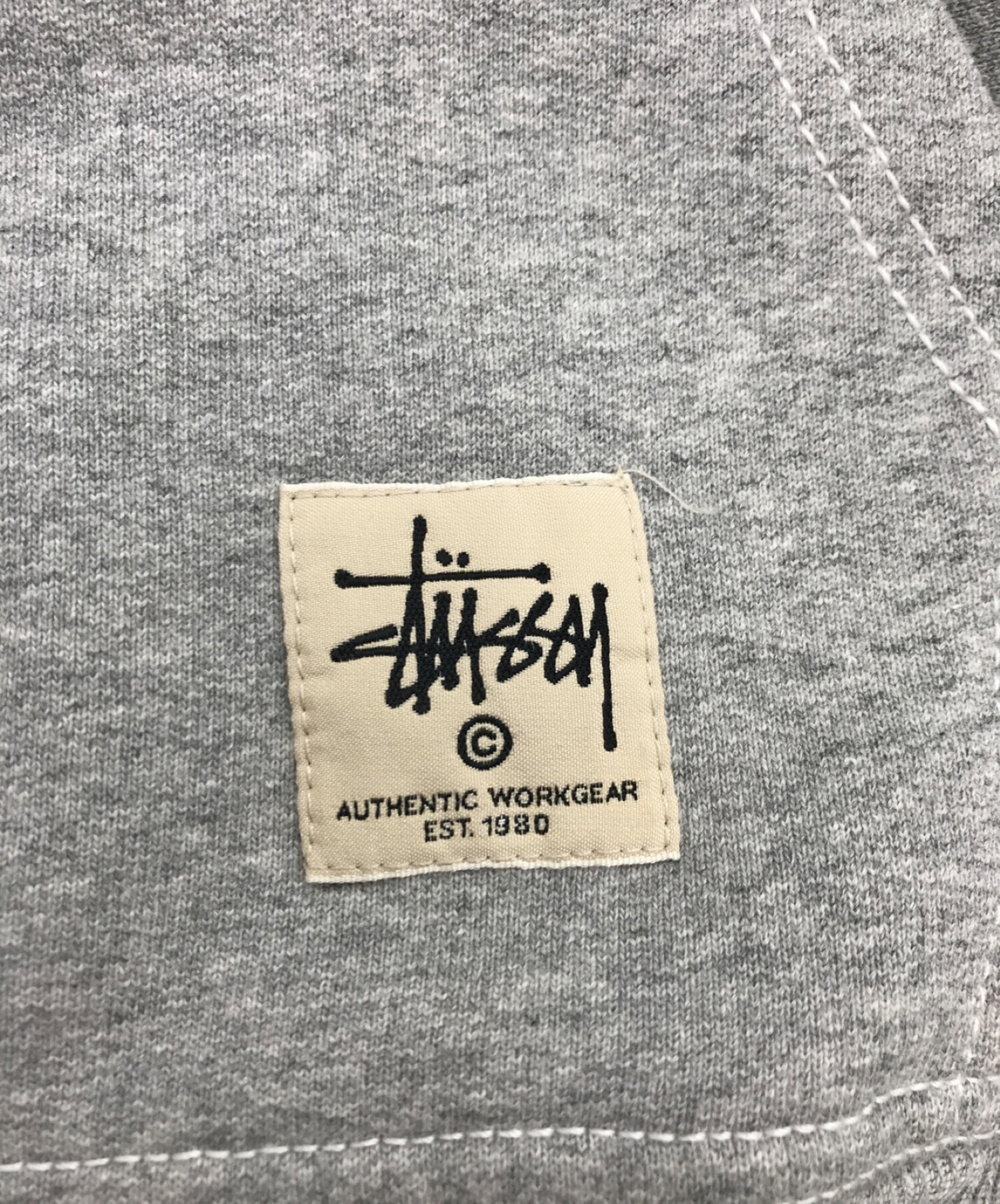 stussy (ステューシー) プルオーバーパーカー グレー サイズ:M