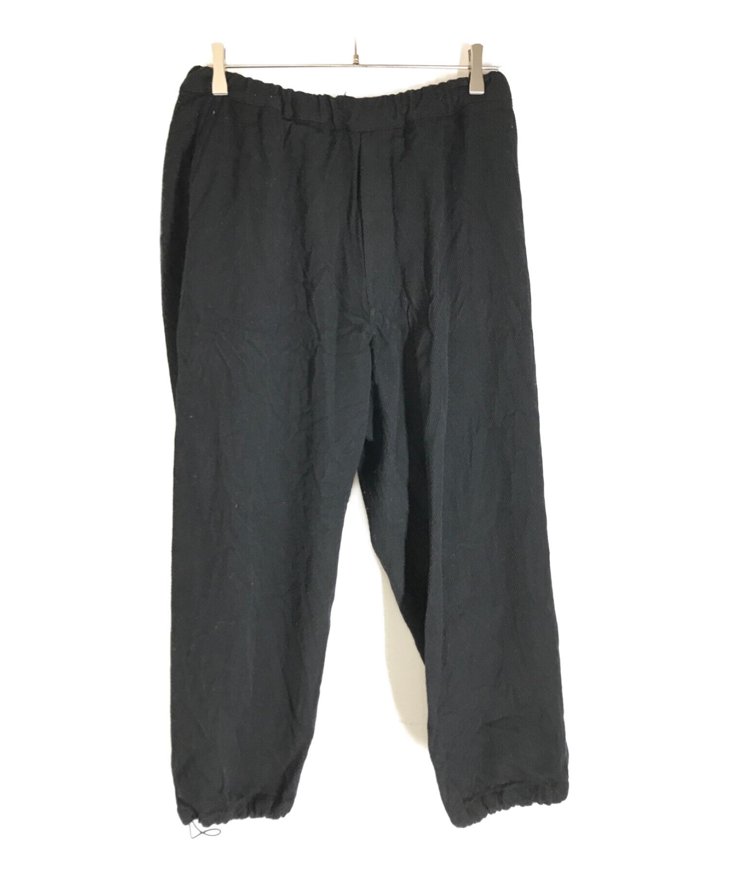 Graphpaper (グラフペーパー) 21aw Wool Kersey Track Pants ブラック サイズ:1