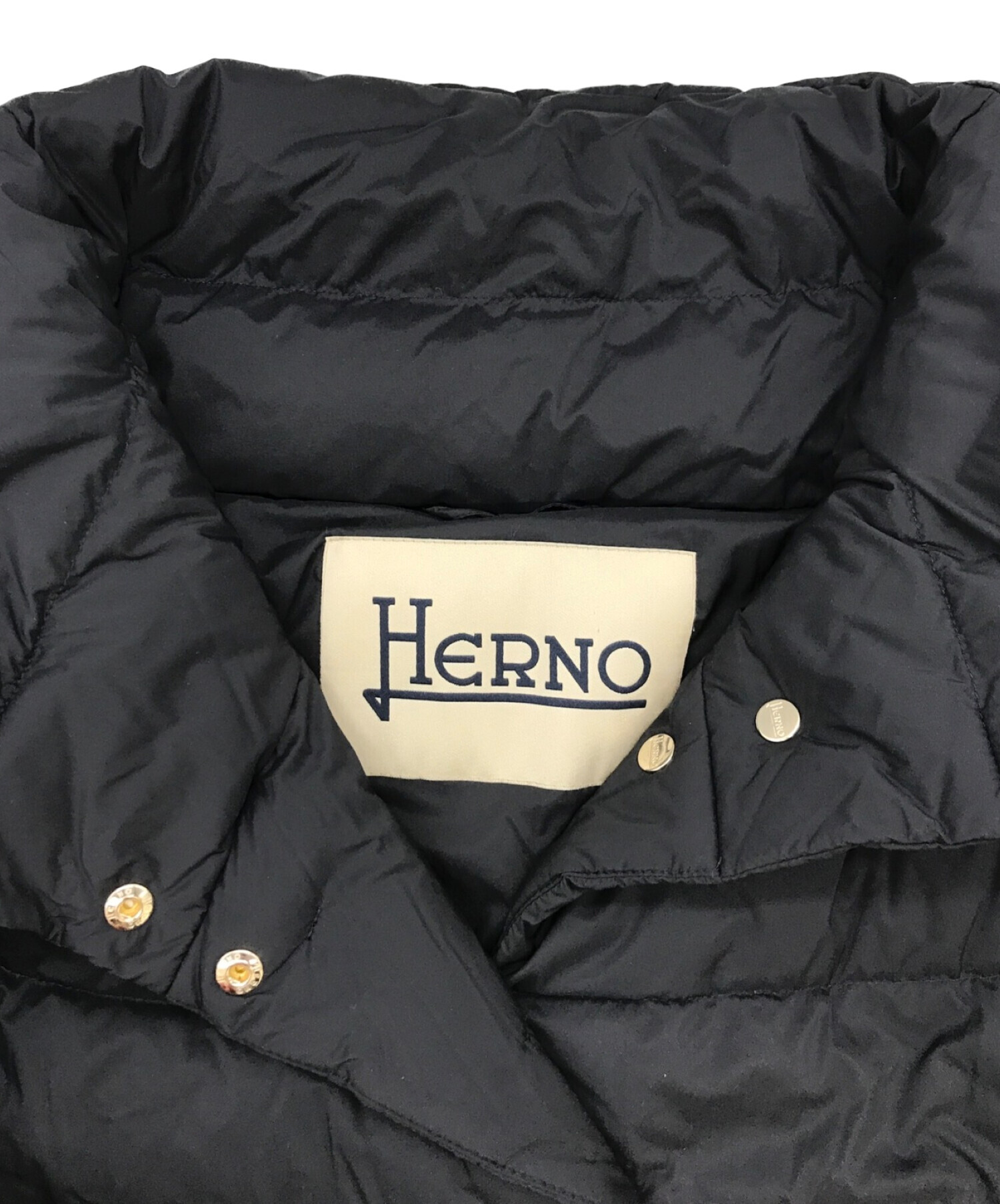 中古・古着通販】HERNO (ヘルノ) 8分袖ショートダウンジャケット ネイビー サイズ:42｜ブランド・古着通販 トレファク公式【TREFAC  FASHION】スマホサイト