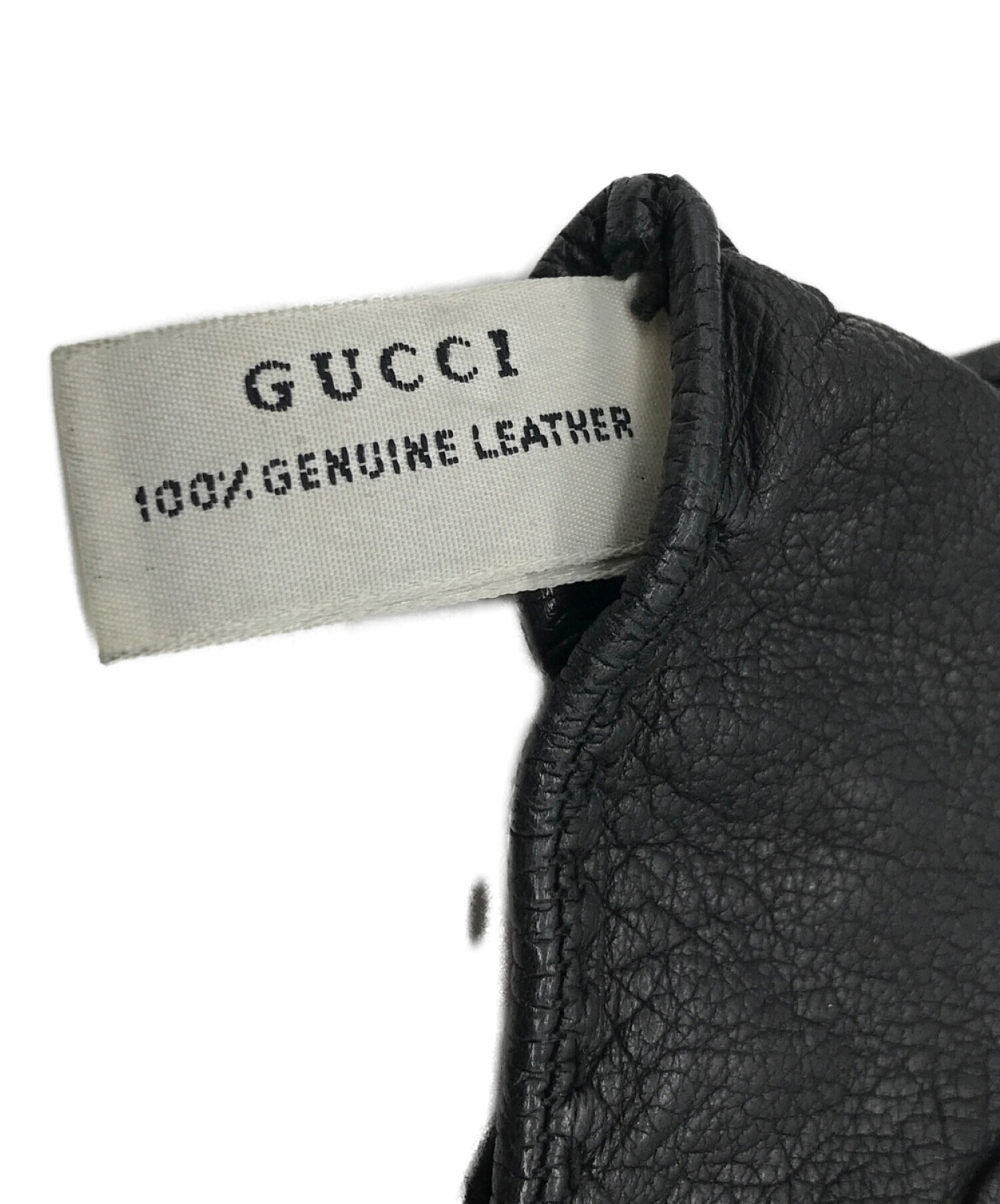 中古・古着通販】GUCCI (グッチ) ホースビットレザーグローブ ブラック