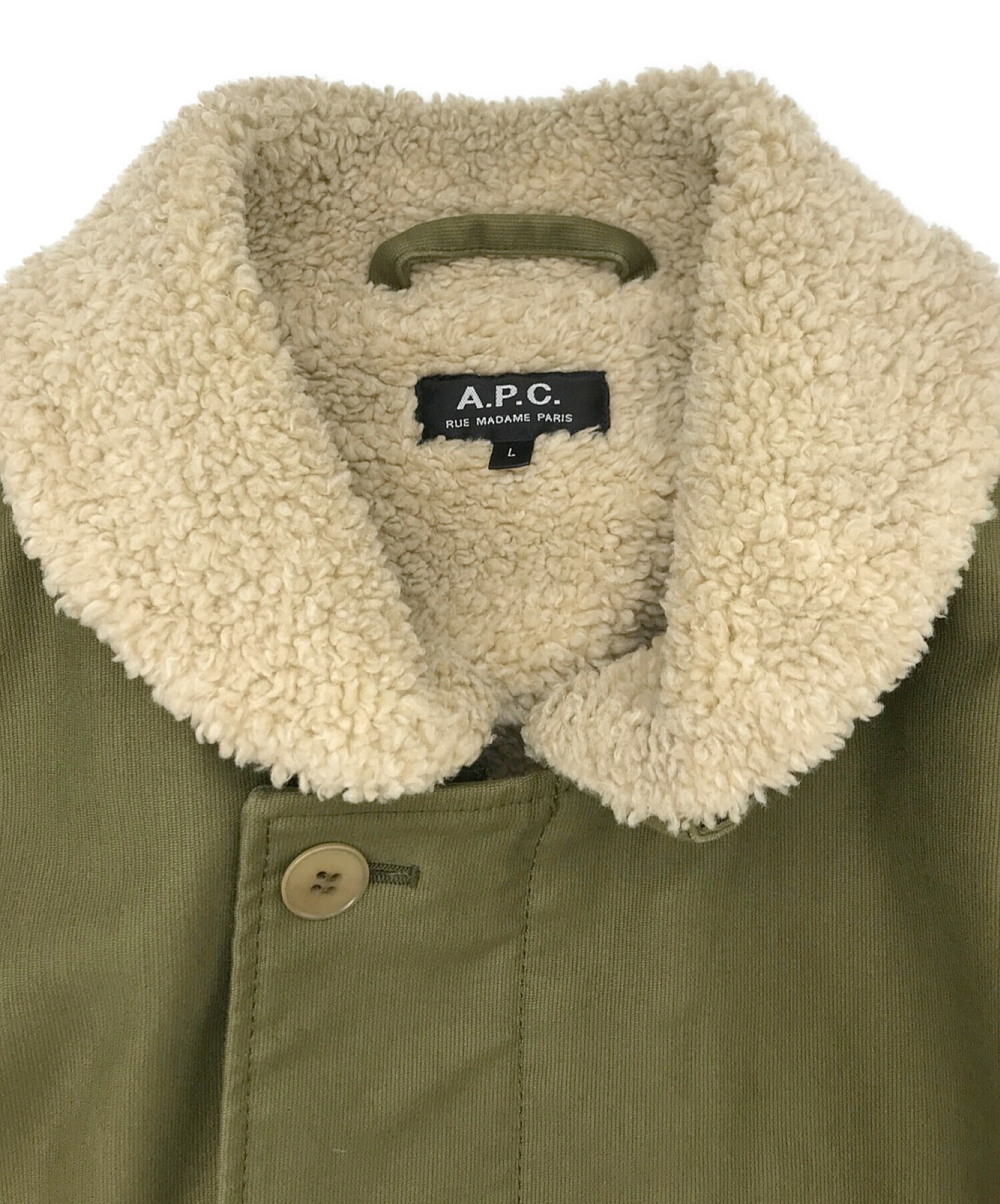 中古・古着通販】A.P.C. (アー・ペー・セー) デッキジャケット グリーン サイズ:L｜ブランド・古着通販 トレファク公式【TREFAC  FASHION】スマホサイト