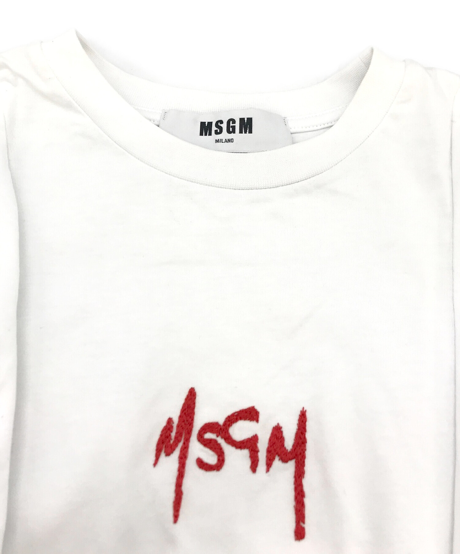 中古・古着通販】MSGM (エムエスジーエム) フリルカットソーワンピース