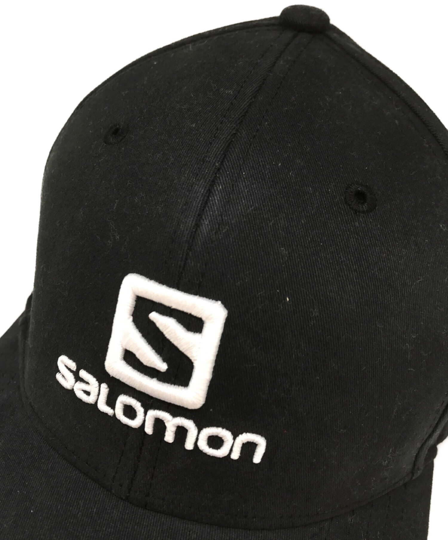 中古・古着通販】SALOMON (サロモン) ロゴ刺繍キャップ ブラック