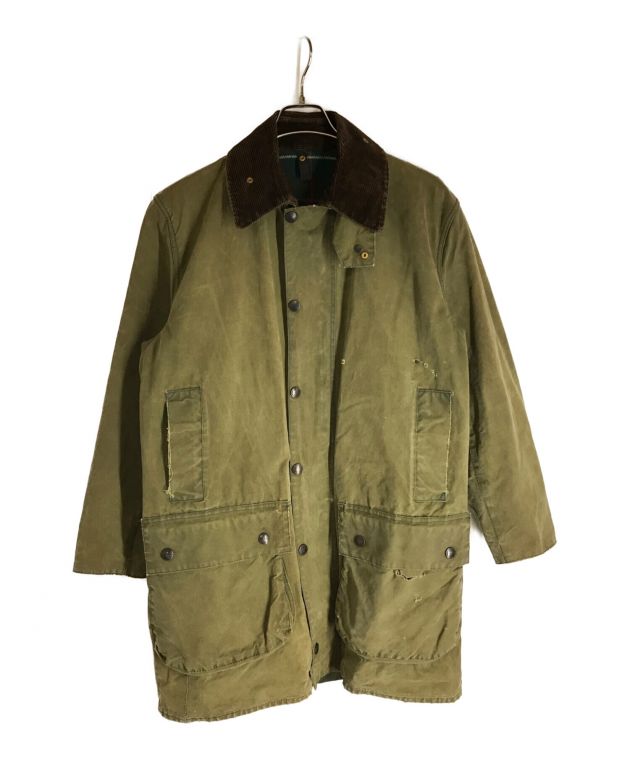 中古・古着通販】Barbour (バブアー) 80's英国製2クラウンオイルドコート カーキ  サイズ:97cm/38in(下記参照)｜ブランド・古着通販 トレファク公式【TREFAC FASHION】スマホサイト