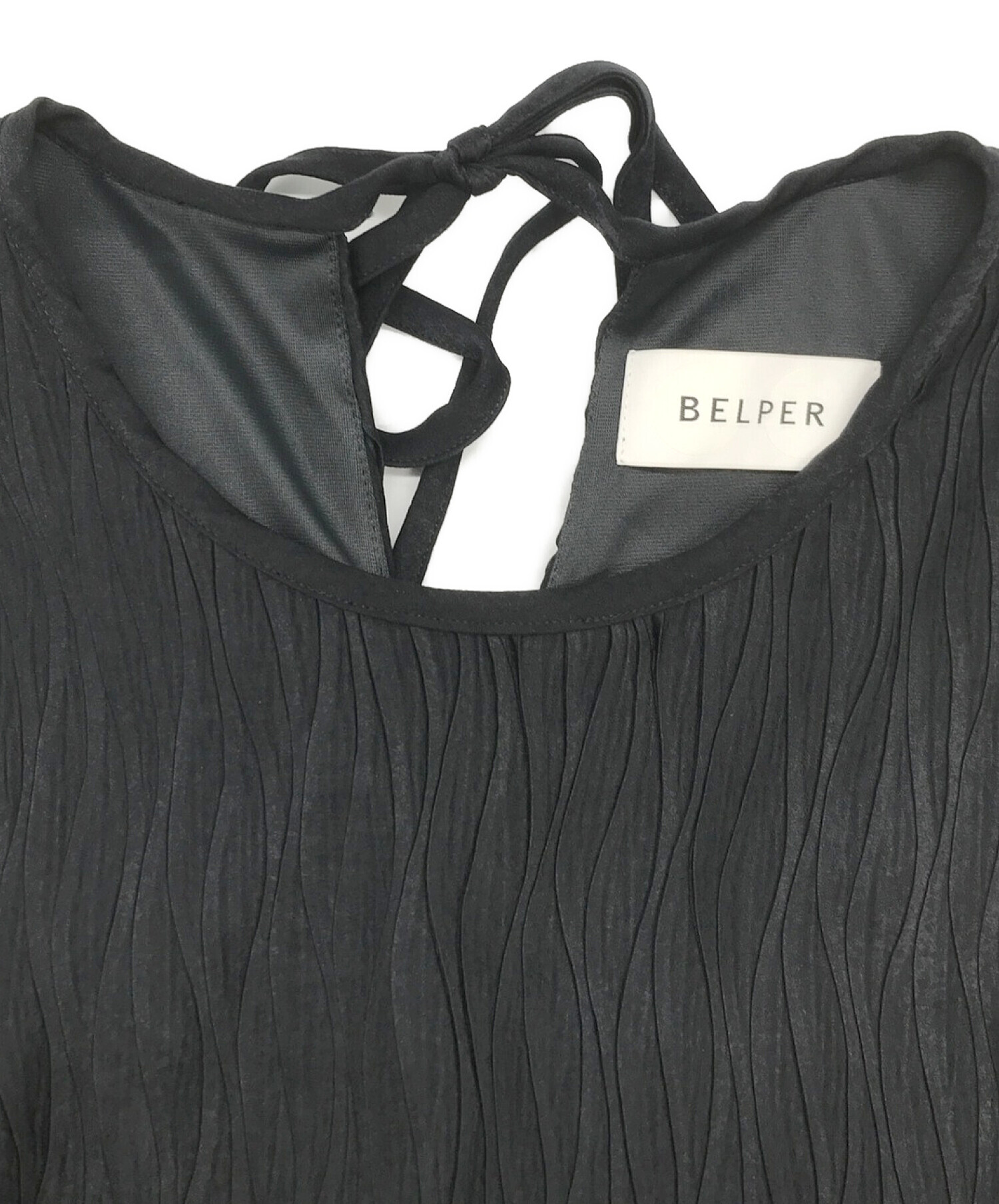 belper ベルパー PLEATED DRESS ワンピース - ワンピース