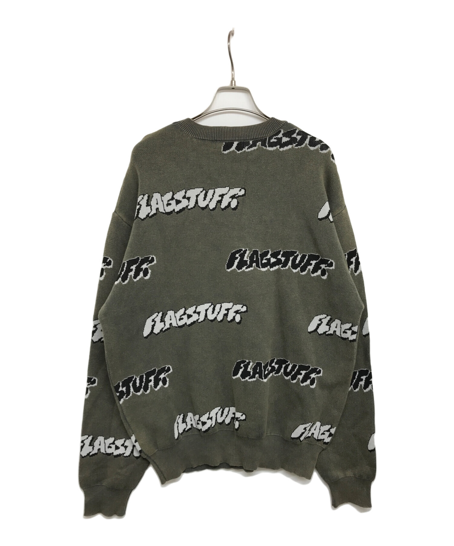 中古・古着通販】FLAGSTUFF (フラグスタフ) COTTON SWEATER FS1304 コットンセーター カーキ サイズ:L  未使用品｜ブランド・古着通販 トレファク公式【TREFAC FASHION】スマホサイト