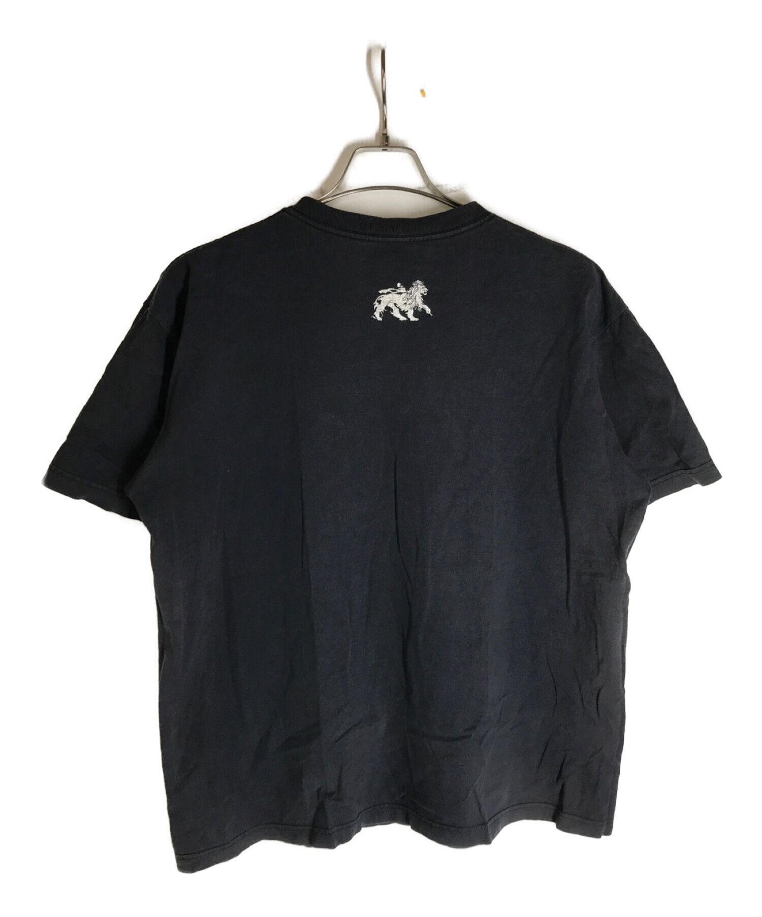 OLD STUSSY (オールドステューシー) オールドプリントTシャツ ブラック×イエロー サイズ:L