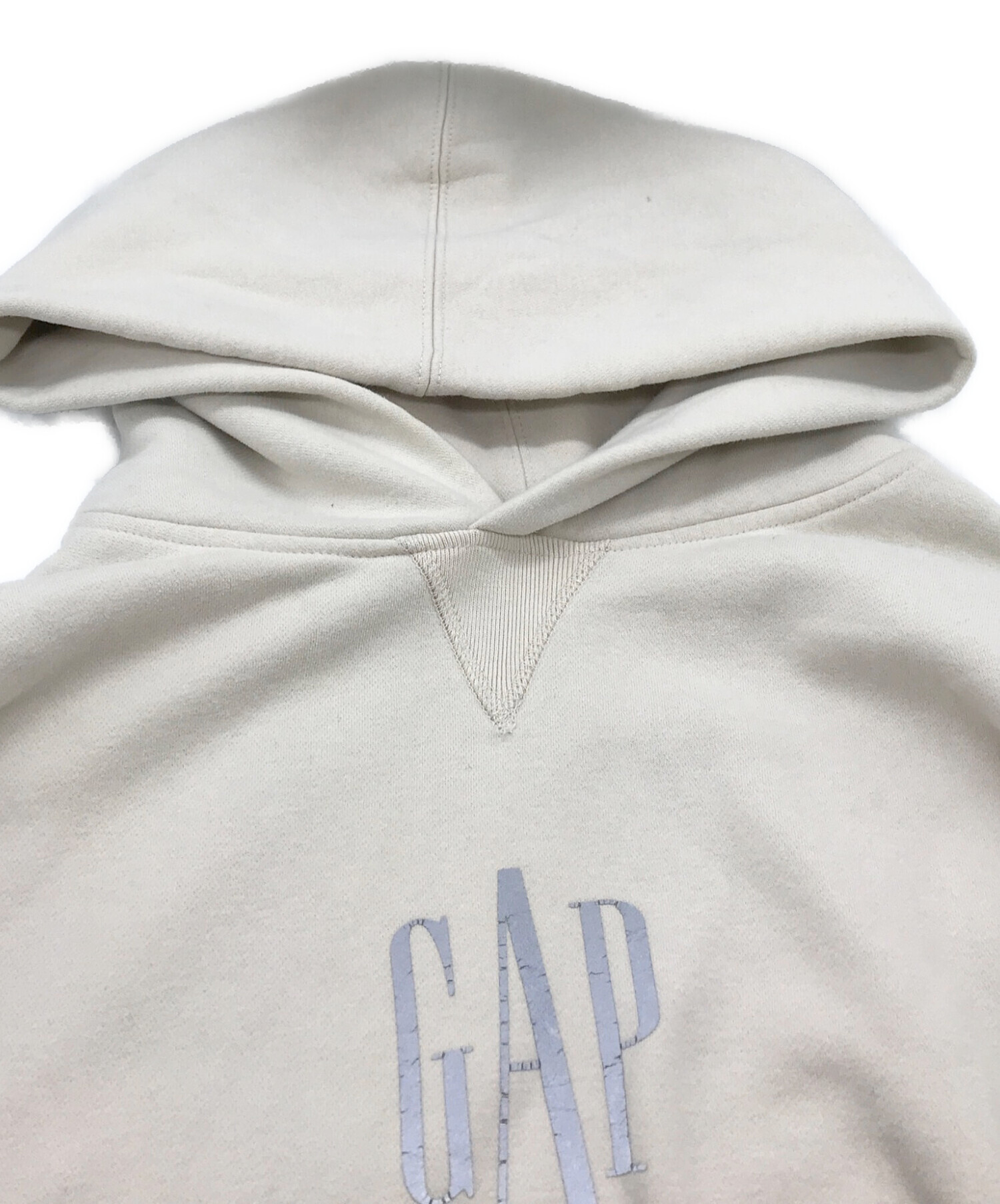 中古・古着通販】GAP (ギャップ) ESTABLISHED 1969 リフレクタービッグパーカー アイボリー×シルバー  サイズ:表記無し｜ブランド・古着通販 トレファク公式【TREFAC FASHION】スマホサイト