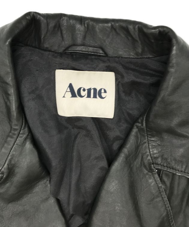 中古・古着通販】Acne (アクネ) オールドショートライダースジャケット