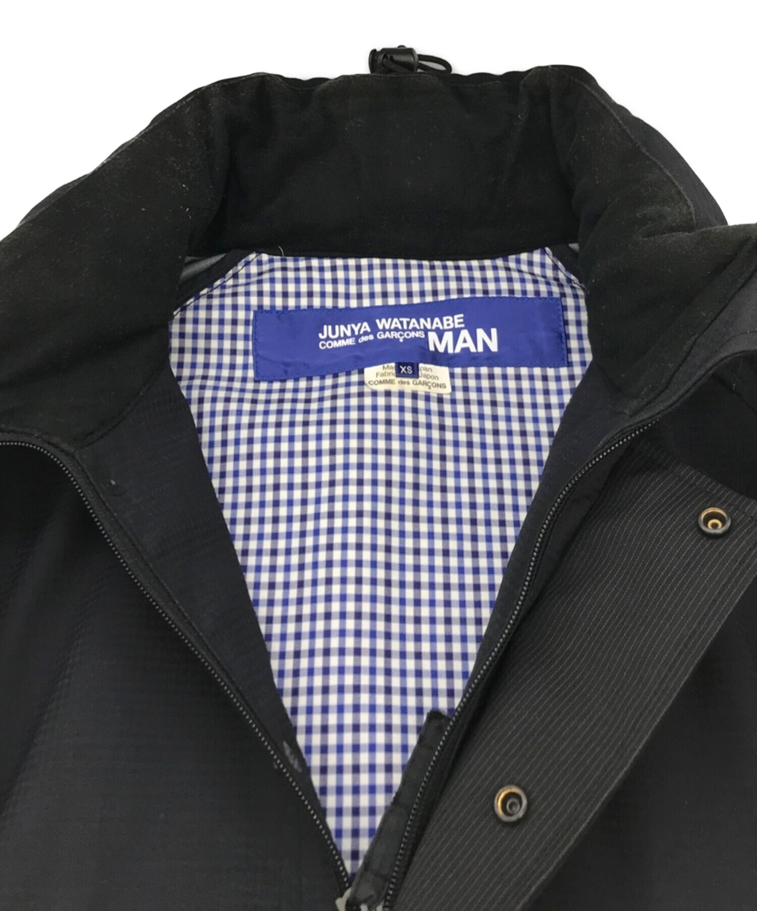 中古・古着通販】JUNYA WATANABE CdG MAN (ジュンヤ ワタナベ コム デ ギャルソン マン)  ウールエステルクロスラミネートジャケット ブラック サイズ:XS｜ブランド・古着通販 トレファク公式【TREFAC FASHION】スマホサイト