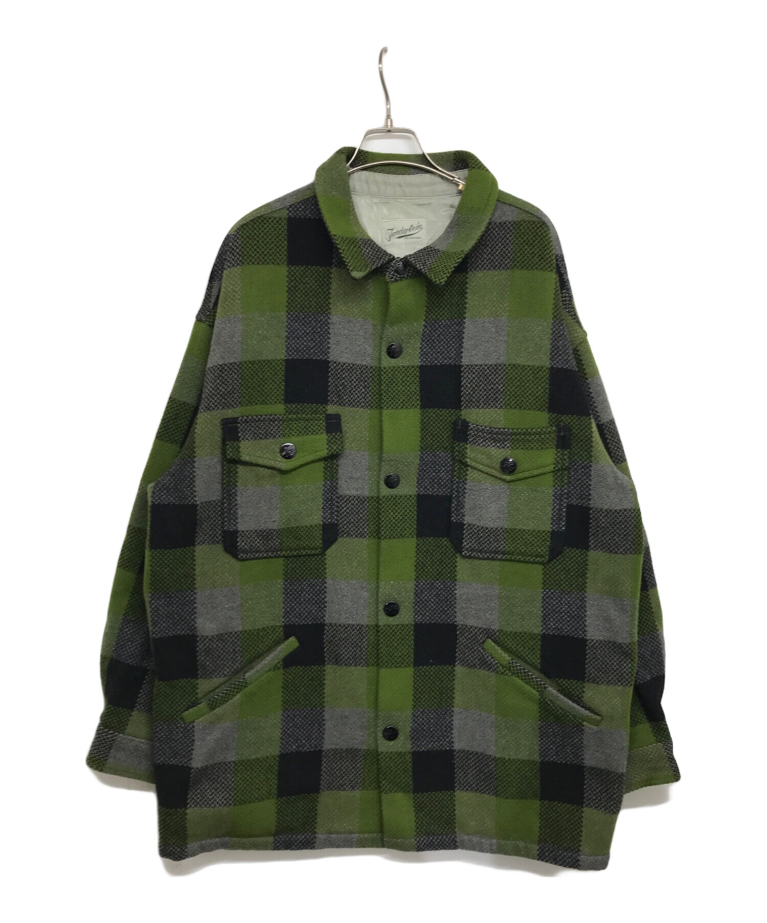 中古・古着通販】TENDERLOIN (テンダーロイン) T-BEAR CPO JACKET バッファローチェックCPOジャケット グリーン×グレー  サイズ:L｜ブランド・古着通販 トレファク公式【TREFAC FASHION】スマホサイト