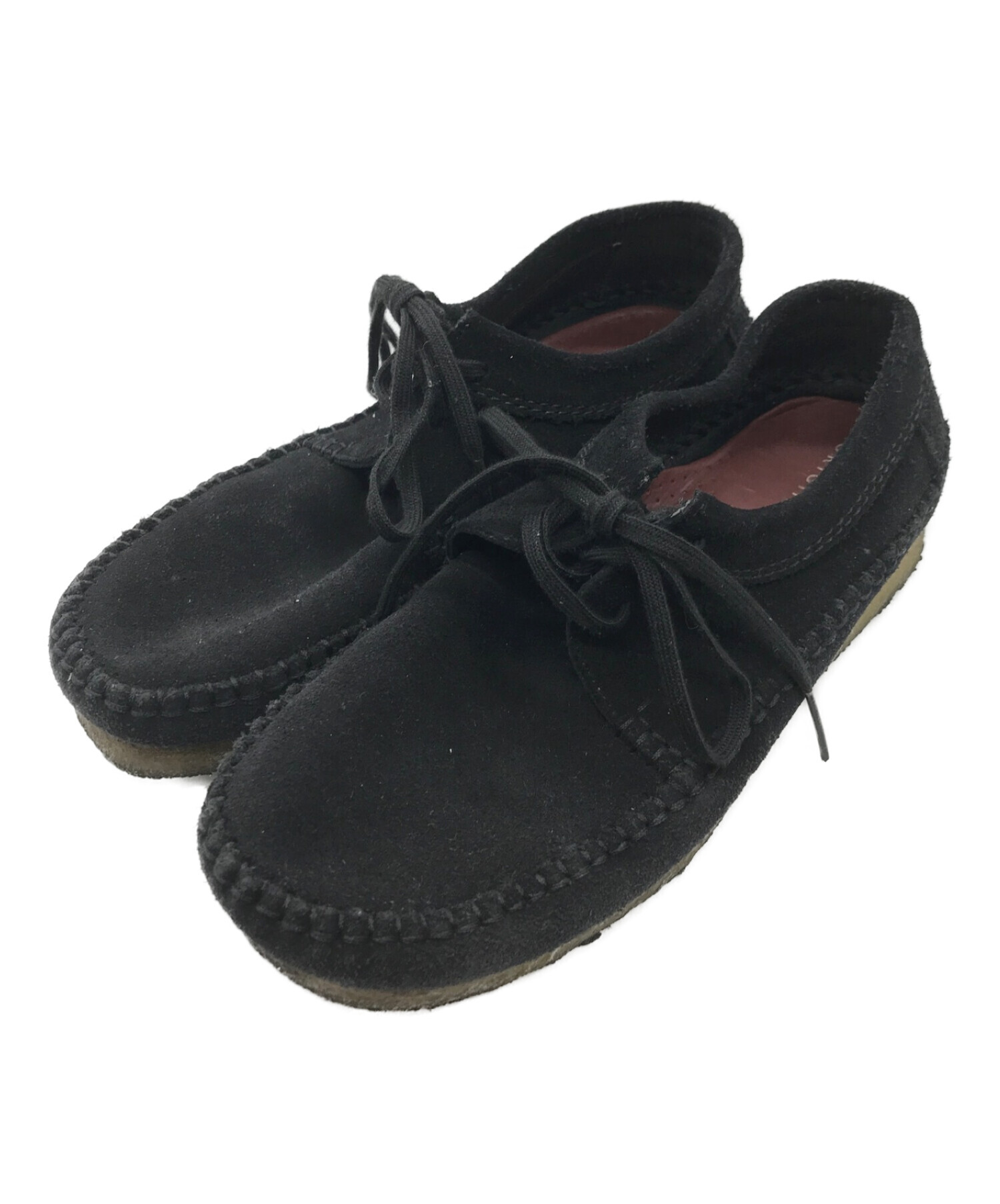 Clarks◇シューズ UK8.5 BEG スウェード 081213292 - その他