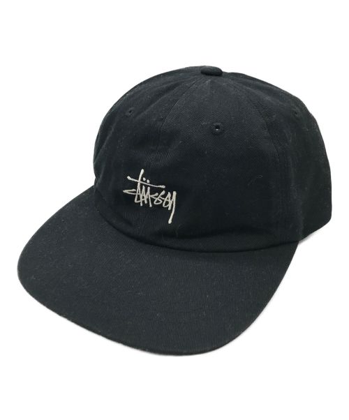 中古・古着通販】stussy (ステューシー) ロゴ刺繍キャップ ブラック