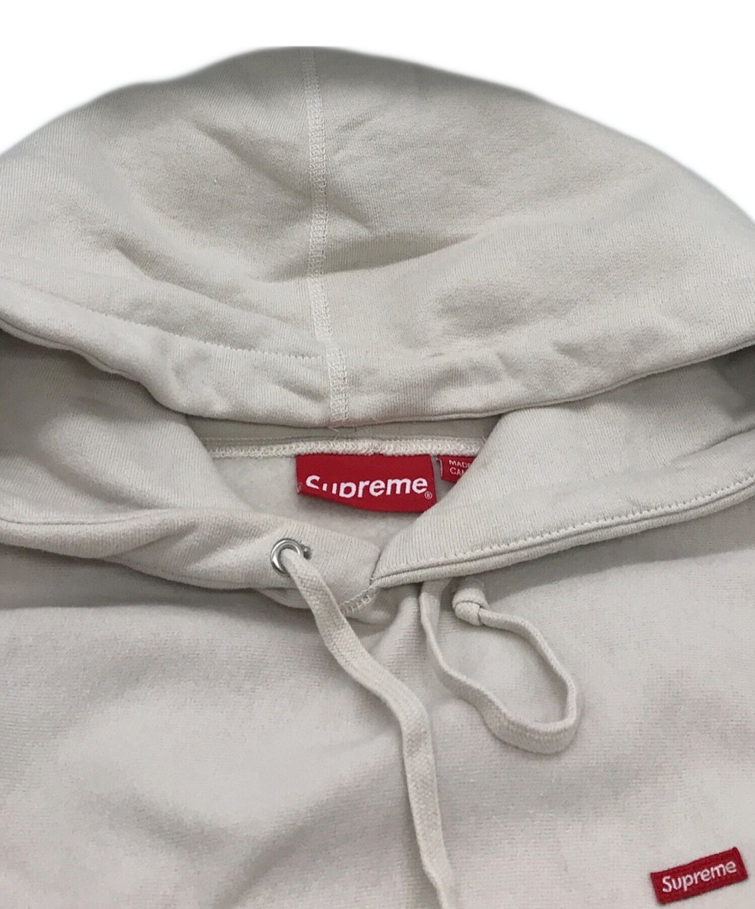 中古・古着通販】SUPREME (シュプリーム) スモールボックロゴパーカー 22AW SMALL BOX LOGO HOODIE プルオーバ― パーカー  RN101837 アイボリー サイズ:M｜ブランド・古着通販 トレファク公式【TREFAC FASHION】スマホサイト