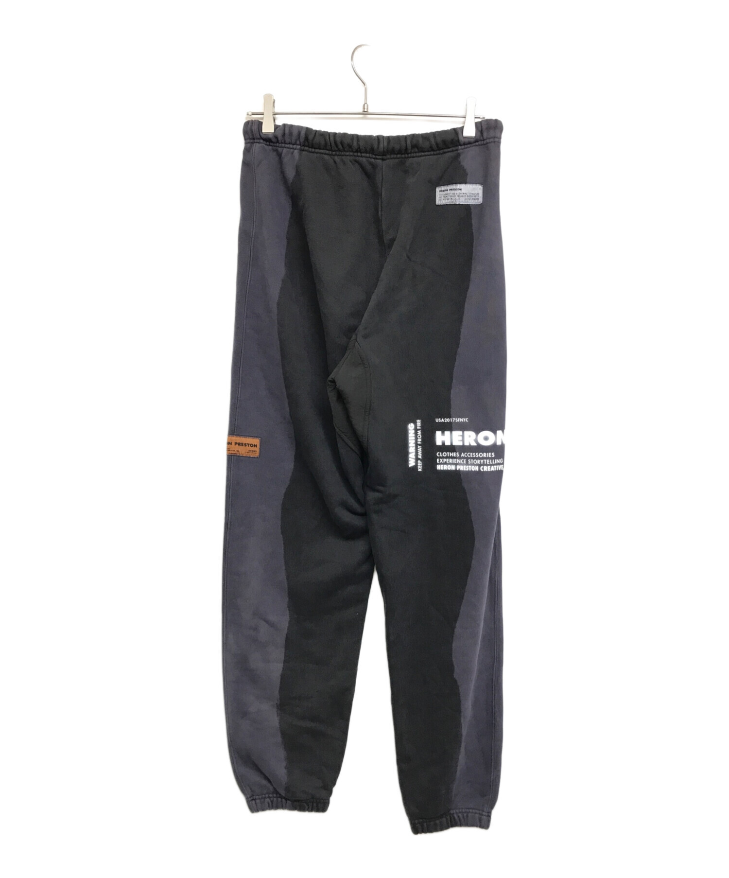 HERON PRESTON (ヘロンプレストン) バイカラースウェットパンツ HMCH022S21JER001 グレー サイズ:S