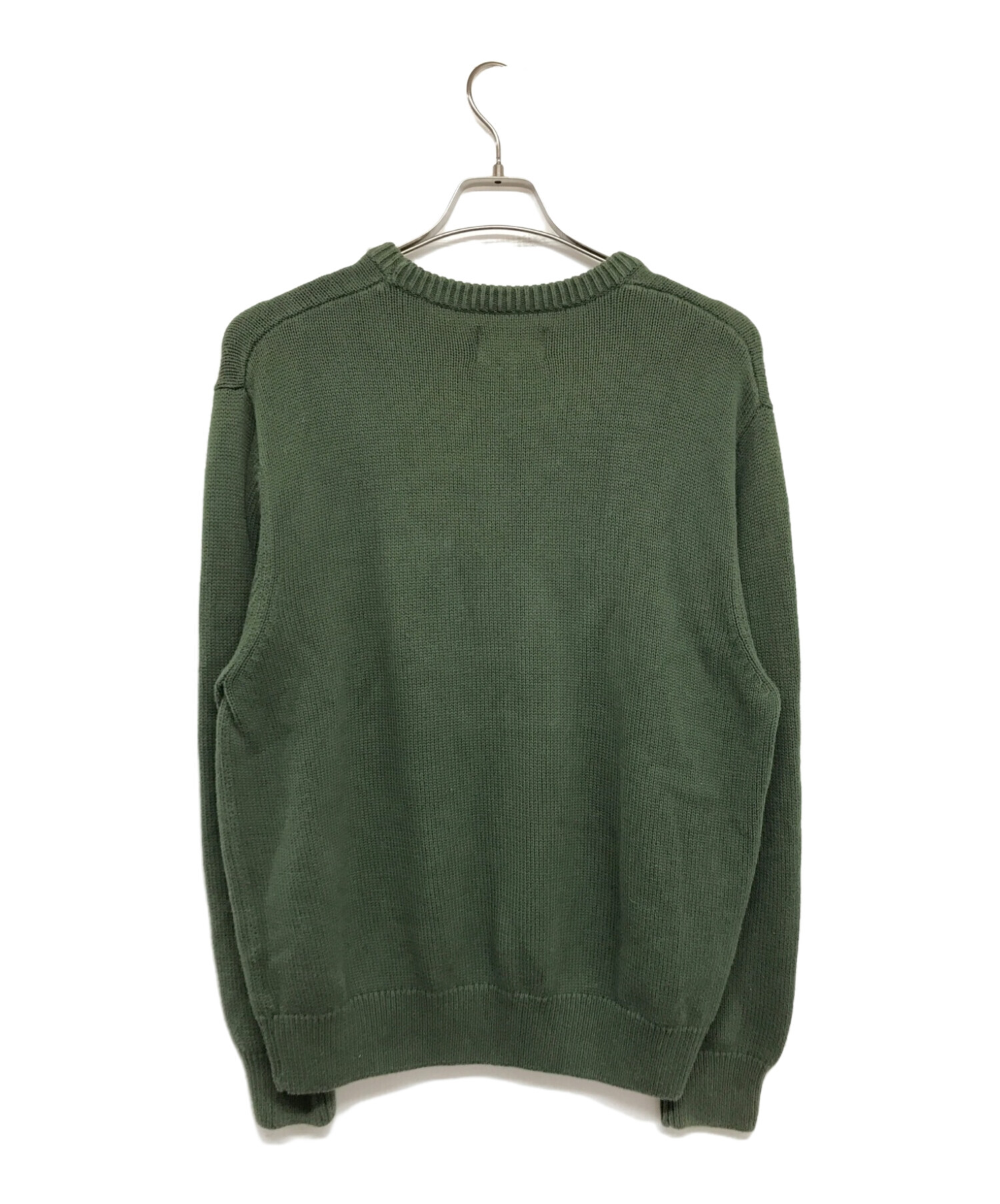 stussy (ステューシー) CURLY S SWEATER グリーン サイズ:M