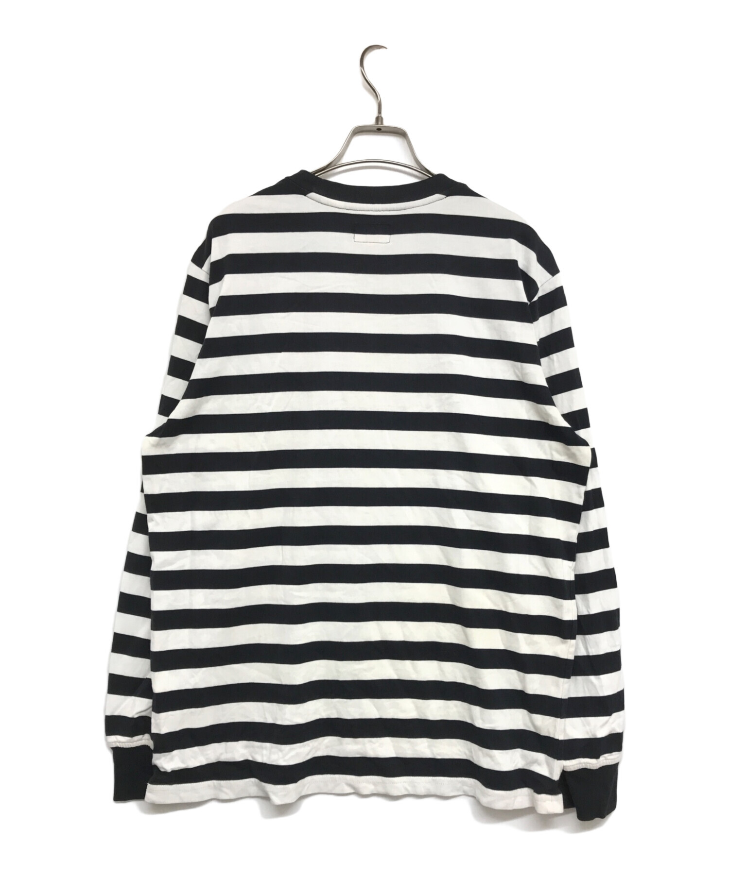 SUPREME (シュプリーム) Flags L/S Top/フラッグロングスリーブトップ　19AW ホワイト×ブラック サイズ:S