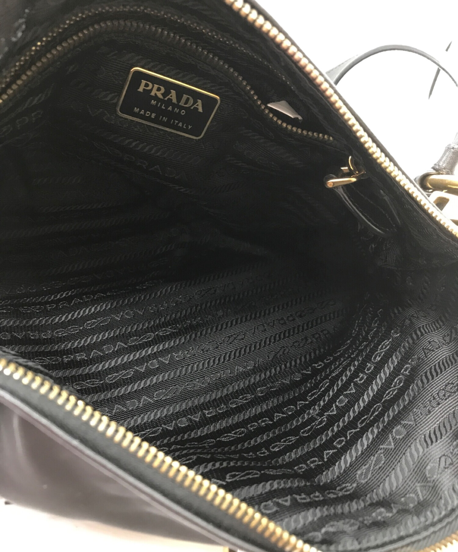 中古・古着通販】PRADA (プラダ) ナイロン ショルダーバッグ BR4355 ブラック｜ブランド・古着通販 トレファク公式【TREFAC  FASHION】スマホサイト