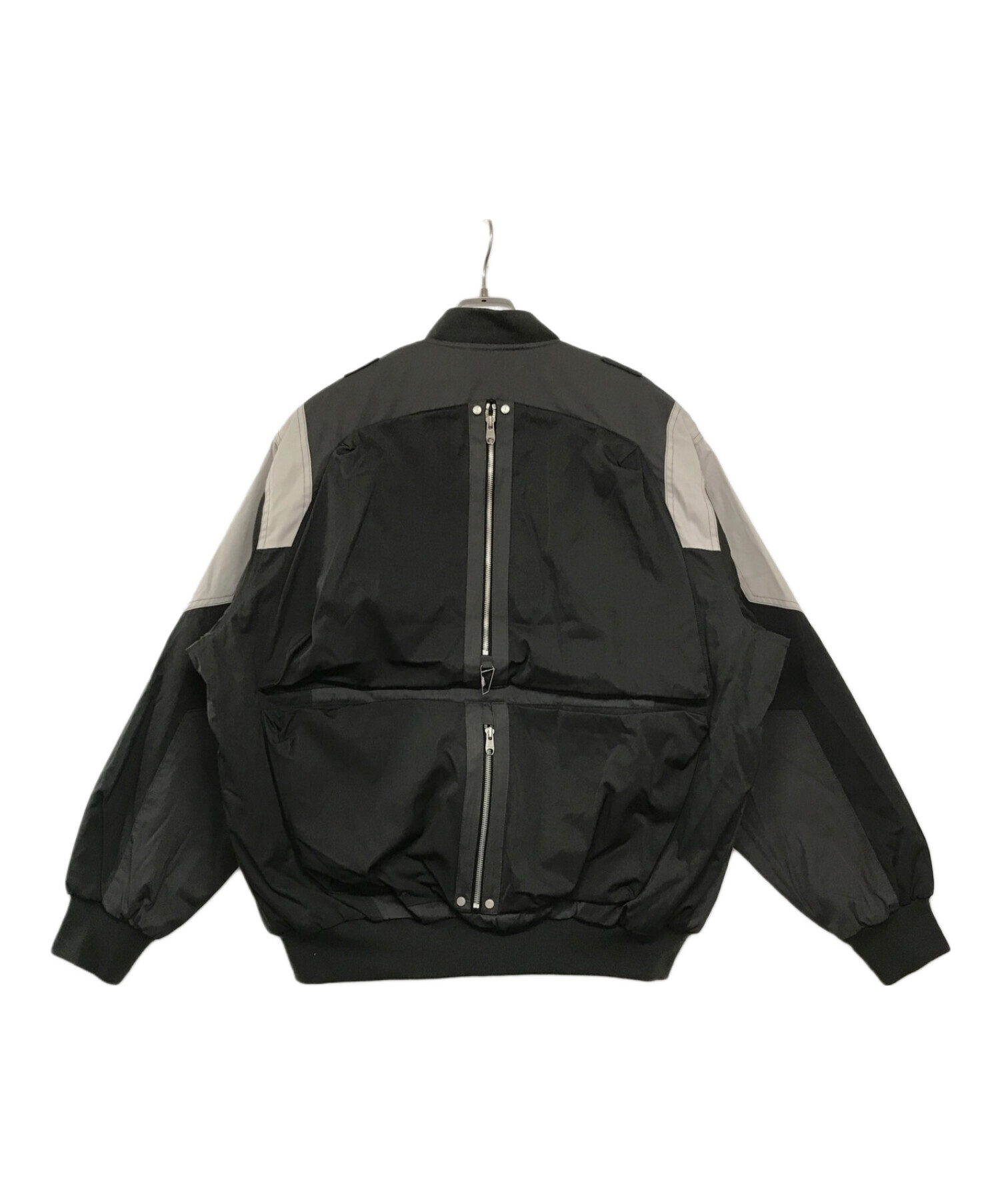 UNDERMYCAR (アンダーマイカー) MULTI BLOCK POCKET TURTLE BOMBER グレー サイズ:2