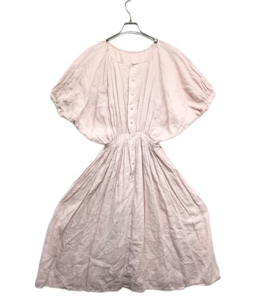 【中古・古着通販】Omas Hande (オーマスヘンデ) NATALIA DRESS ナタリアドレス ギャザーワンピース ピンク  サイズ:FREE｜ブランド・古着通販 トレファク公式【TREFAC FASHION】スマホサイト