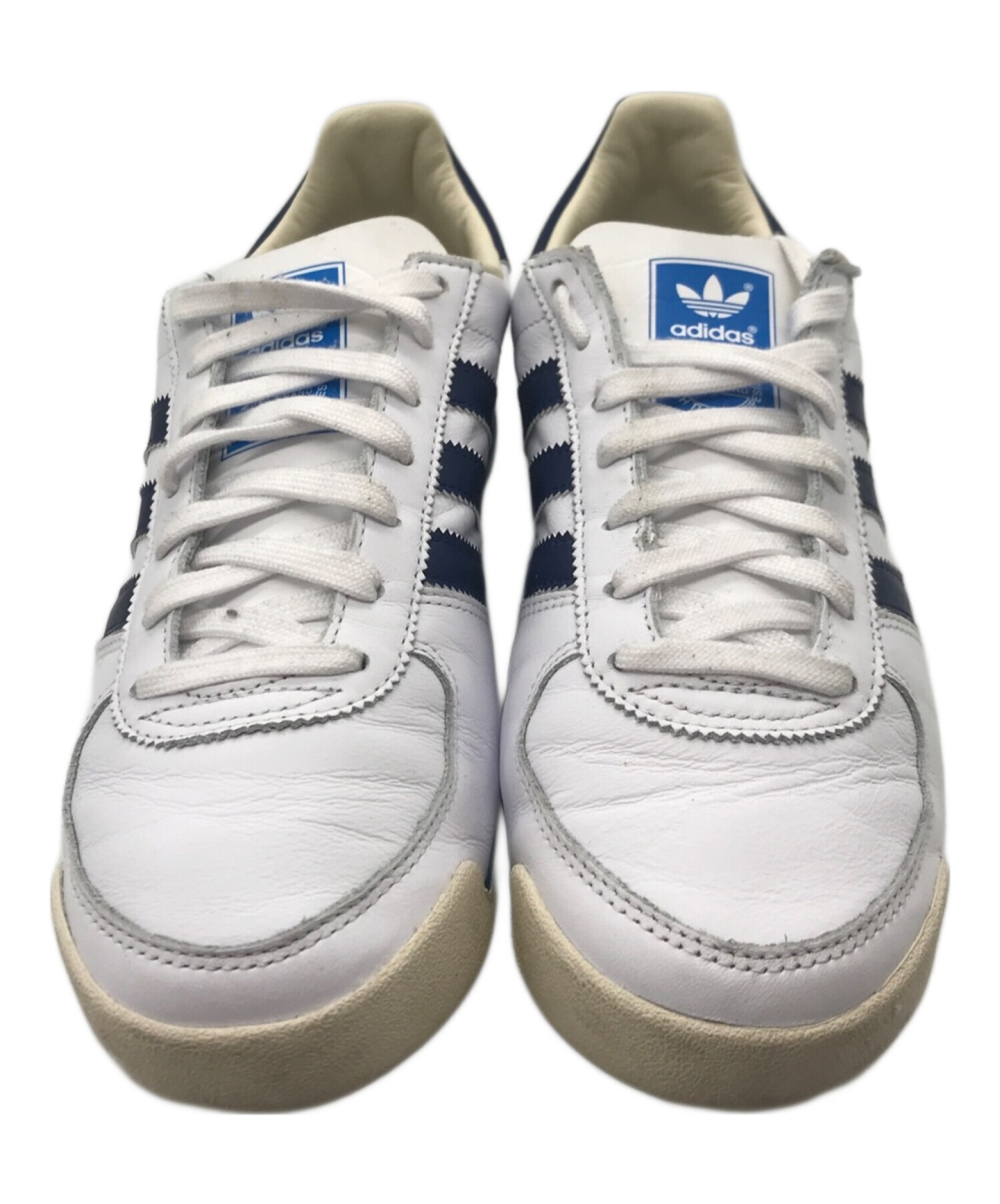 adidas (アディダス) GUAM Footwear White/Dark Blue/Cream White ID2110 グアム  ホワイト×ブルー サイズ:26.5cm