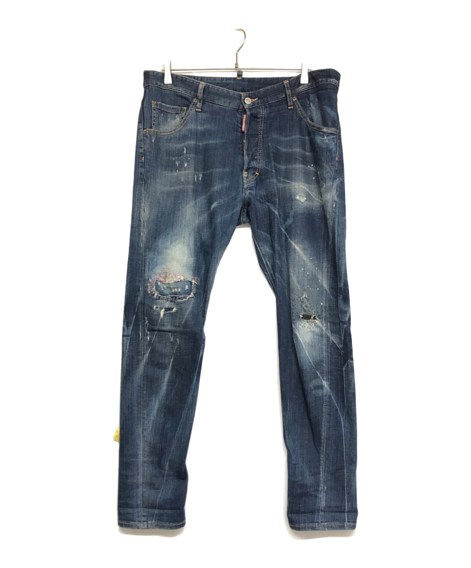 中古・古着通販】DSQUARED2 (ディースクエアード) ダメージデニムパンツ 74LB008830342 インディゴ  サイズ:XL｜ブランド・古着通販 トレファク公式【TREFAC FASHION】スマホサイト