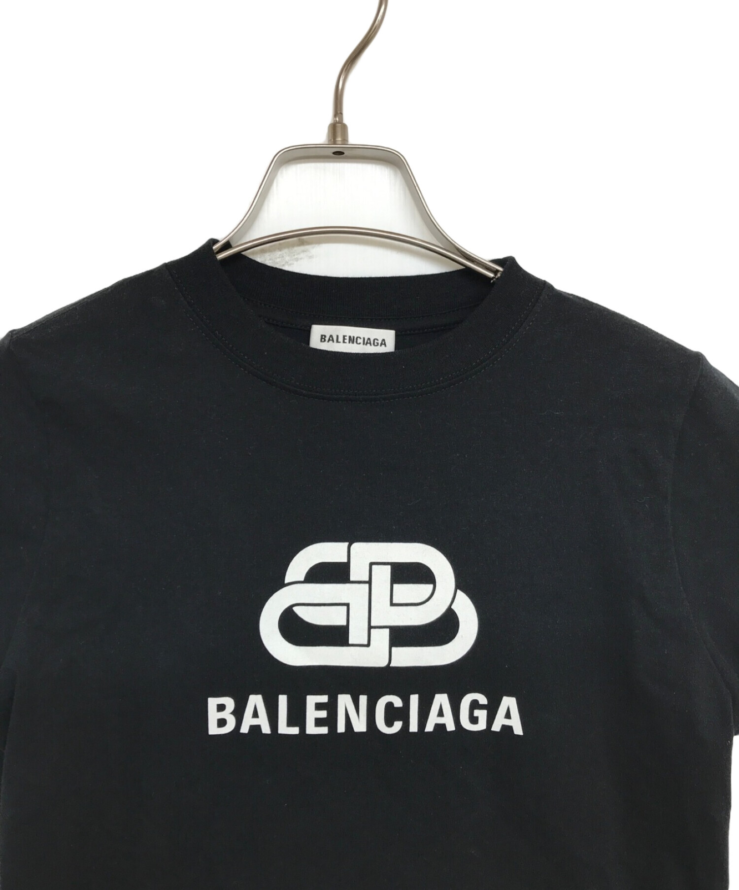BALENCIAGAシャツ(希少)バレンシアガ　BB regular T-shirt ブラック　xsサイズ